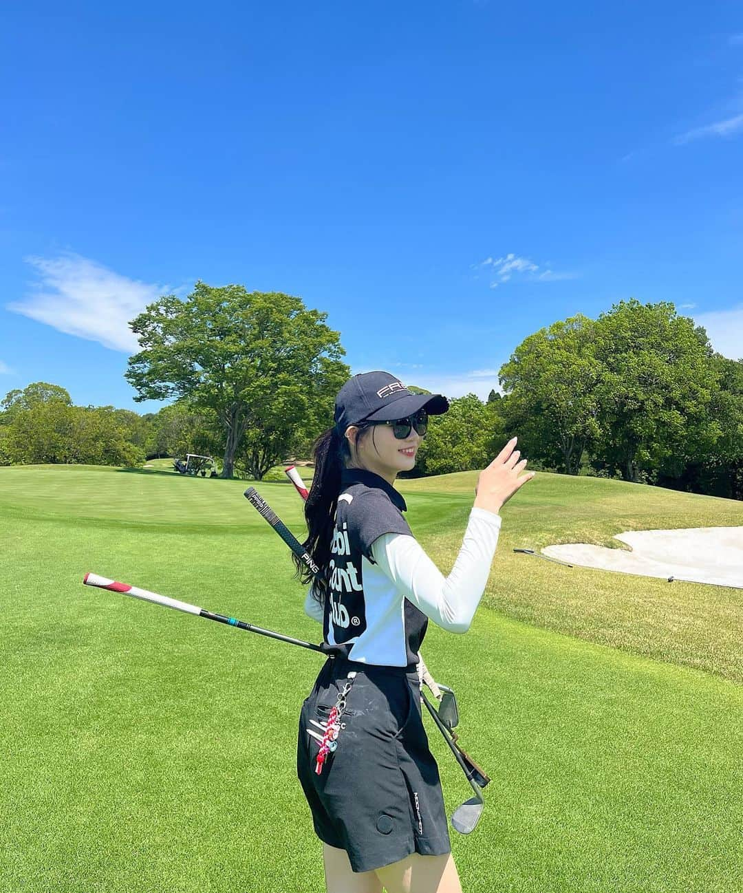 加藤夏歌のインスタグラム：「⛳️💚 . おばあちゃんになってもゴルフしてたい🏌️‍♀️」