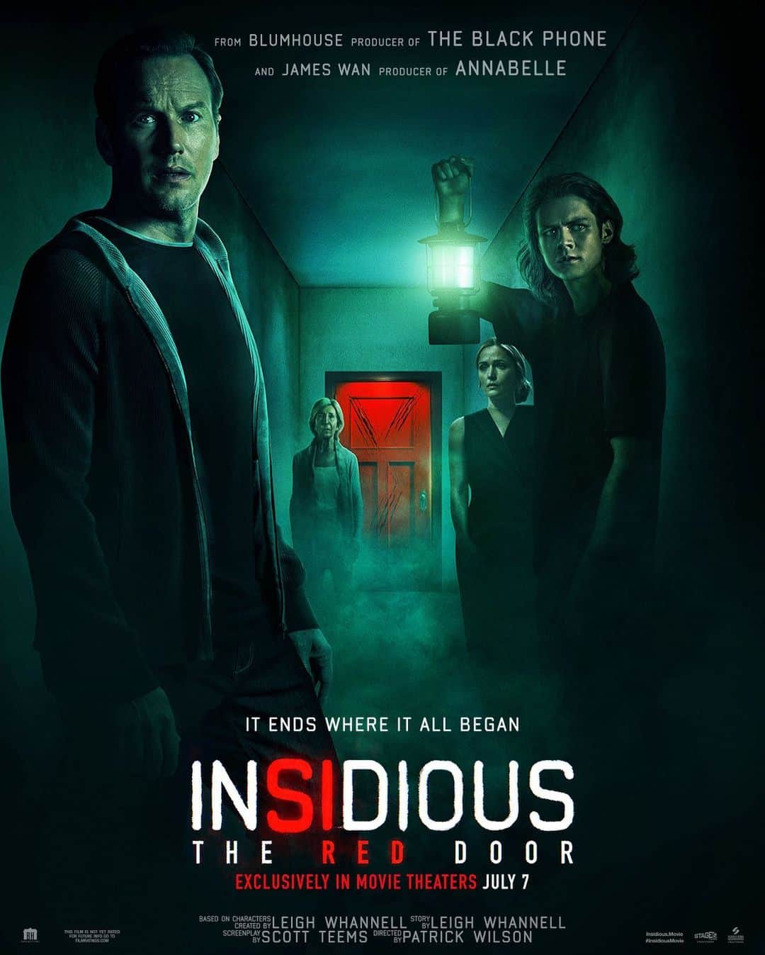 ジェームズ・ワンのインスタグラム：「The Lambert family returns in Insidious: The Red Door. Experience the terrifying conclusion exclusively in theaters July 7. #InsidiousMovie」