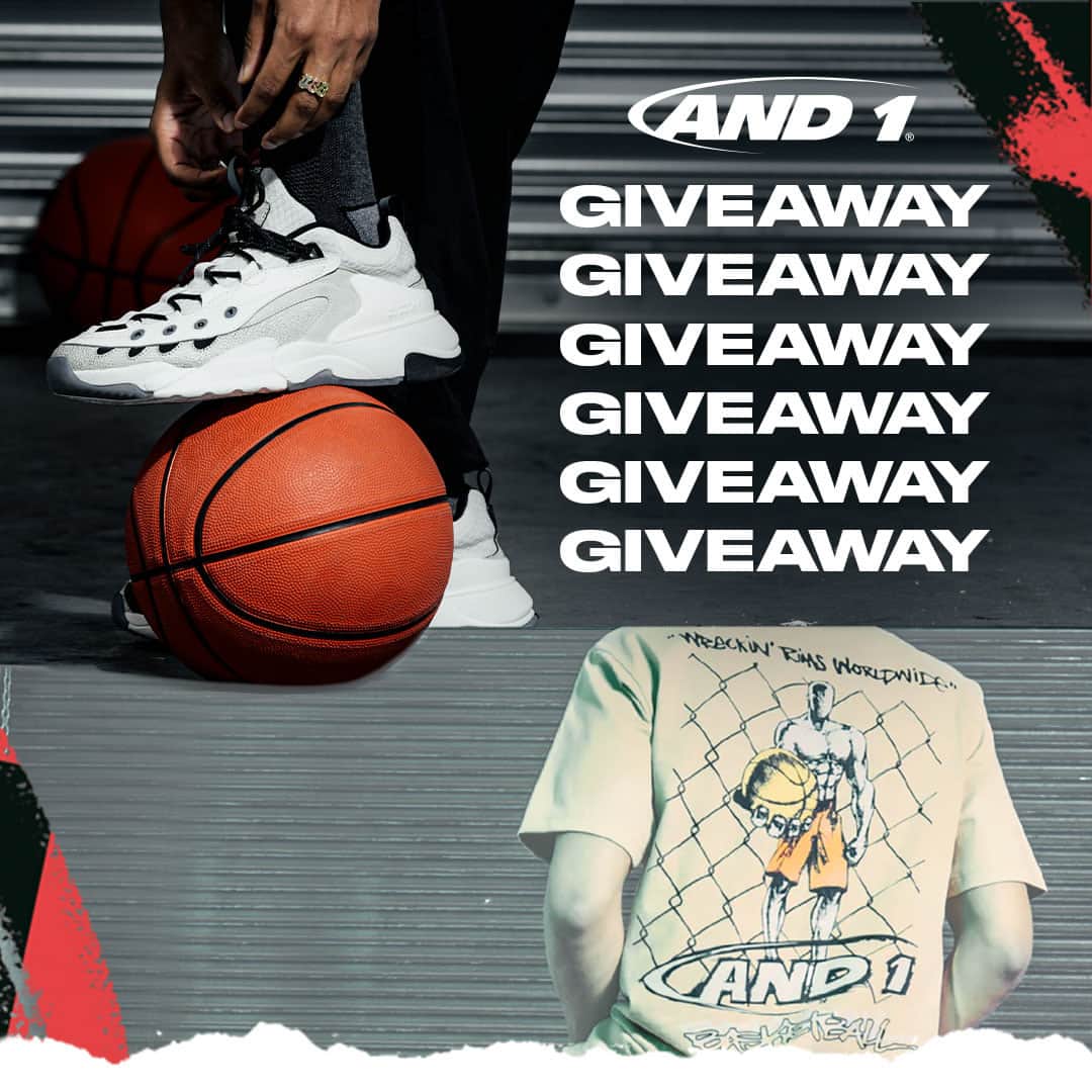 のインスタグラム：「Shoot your next shot👟 Giveaway #2 starts RIGHT NOW Do you live the #and1life ? Show us! Win a FRESH pair of our NEW Marauders AND a trash talking tee. All you have to do is: 🏀 Follow us 🏀 Like this post 🏀 Comment that you live the #and1life AND #Marauder Earn AND1 bonus points by: 🏀 Tagging a friend 🏀 Upload an image or reel showing us how you live the AND1 life and tag us  Winner will be selected and announced on Monday, June 12. Stay tuned for the grand prize giveaway coming soon.  Link in bio for terms and conditions. Giveaway ends June 11 at 11:59pm EDT」