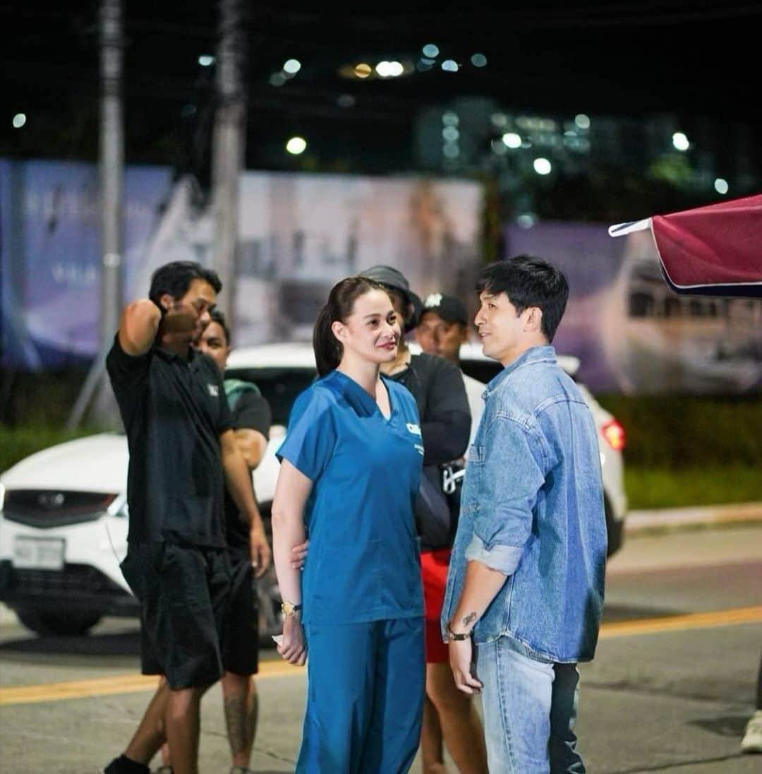 ベア・アロンゾのインスタグラム：「Behind-the-scenes snippets from our taping of Love Before Sunrise 🌅  📸 @kyxz_feliciano」
