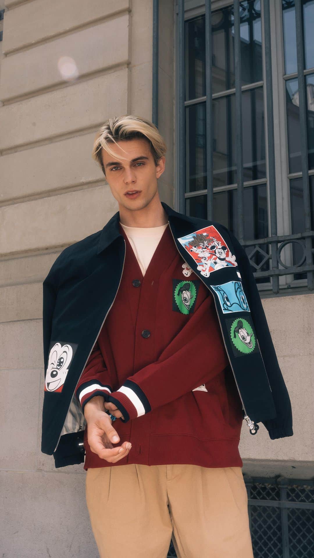 Tommy Hilfigerのインスタグラム：「@nilskue takes our reimagined #DisneyXTommy icons for a spin #Disney @DisneyStyle #DisneyStyle #MickeyFriendsStayTrue」