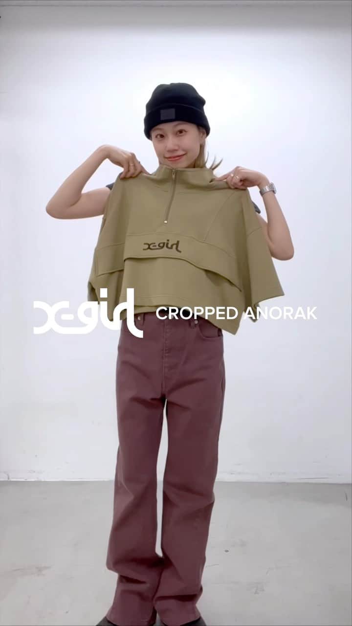 XGIRL_ootdのインスタグラム：「#xgirl_ootd 　 X-girl RECOMMEND♻️ 『 CROPPED ANORAK 』 　 @amane_sss  X-girl store STAFF 　 #xgirl #xgirljp #エックスガール #ストリートコーデ #スタッフスナップ #着回し #トレンドコーデ #夏コーデ #y2k #y2kファッション #y2kstyle」