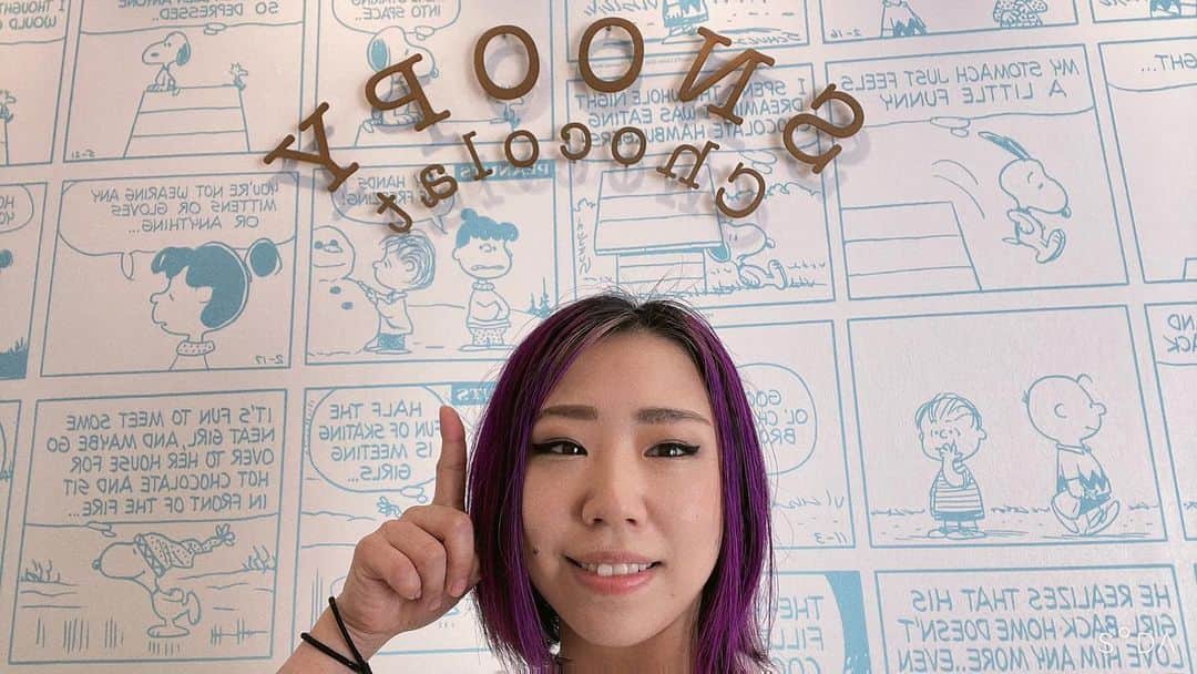 DASH・チサコのインスタグラム：「やっぱ  #SNOOPY 可愛い♡ 大好き(･¨ ●)  #仙女  #sendaigirlspro #女子プロレス #プロレス #SENJO #dashchisako」