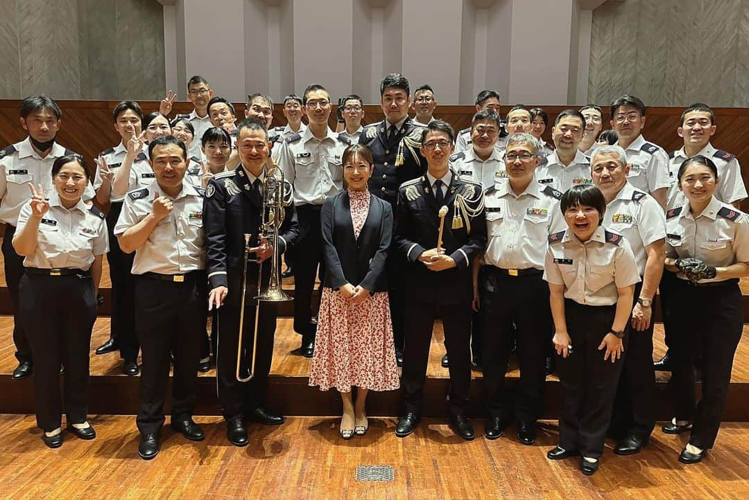 糸永有希さんのインスタグラム写真 - (糸永有希Instagram)「演奏会の司会でお邪魔しました♫  陸上自衛隊西部方面音楽隊 第50回定期演奏会🎺  中高吹奏楽部なので憧れの眼差しで聴き入りました！  #RKK#TBS 系列  #熊本放送#3ch #陸上自衛隊 #西部方面音楽隊 @jgsdf_wa_pr   ありがたいことに… #土曜のヤツら　 結構いらっしゃいました笑  こんやは #水曜だけど土曜の番組」6月7日 10時39分 - yukiiitonaga