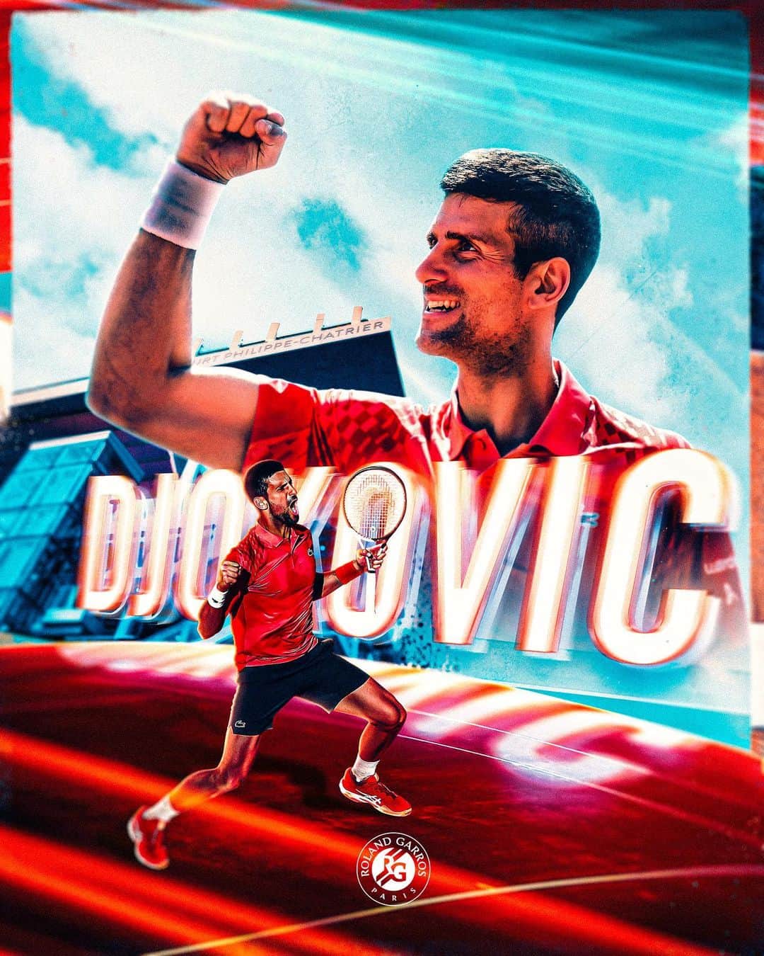 ノバク・ジョコビッチさんのインスタグラム写真 - (ノバク・ジョコビッチInstagram)「Win No.9️⃣0️⃣ in Paris 💪 🇷🇸   #RolandGarros」6月7日 1時54分 - djokernole