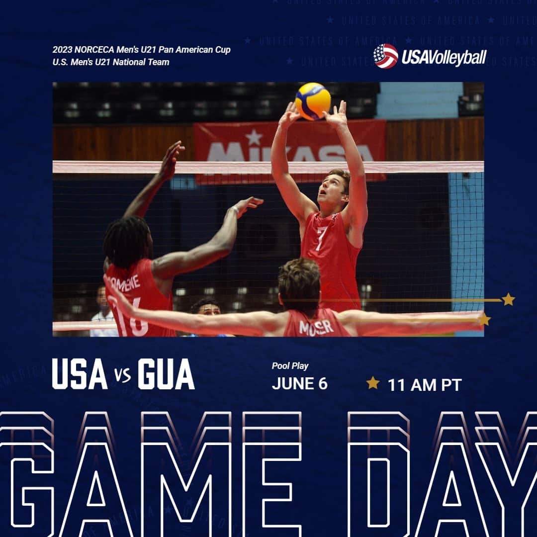 USA Volleyballさんのインスタグラム写真 - (USA VolleyballInstagram)「The U.S. Men's U21 National Team looks to go 2-0 at the Pan American Cup today in Cuba. Game time vs. Guatemala is 11 a.m. PT. No live stream, but you can follow stats on norceca.net or set results on USA Volleyball Twitter.」6月7日 2時00分 - usavolleyball