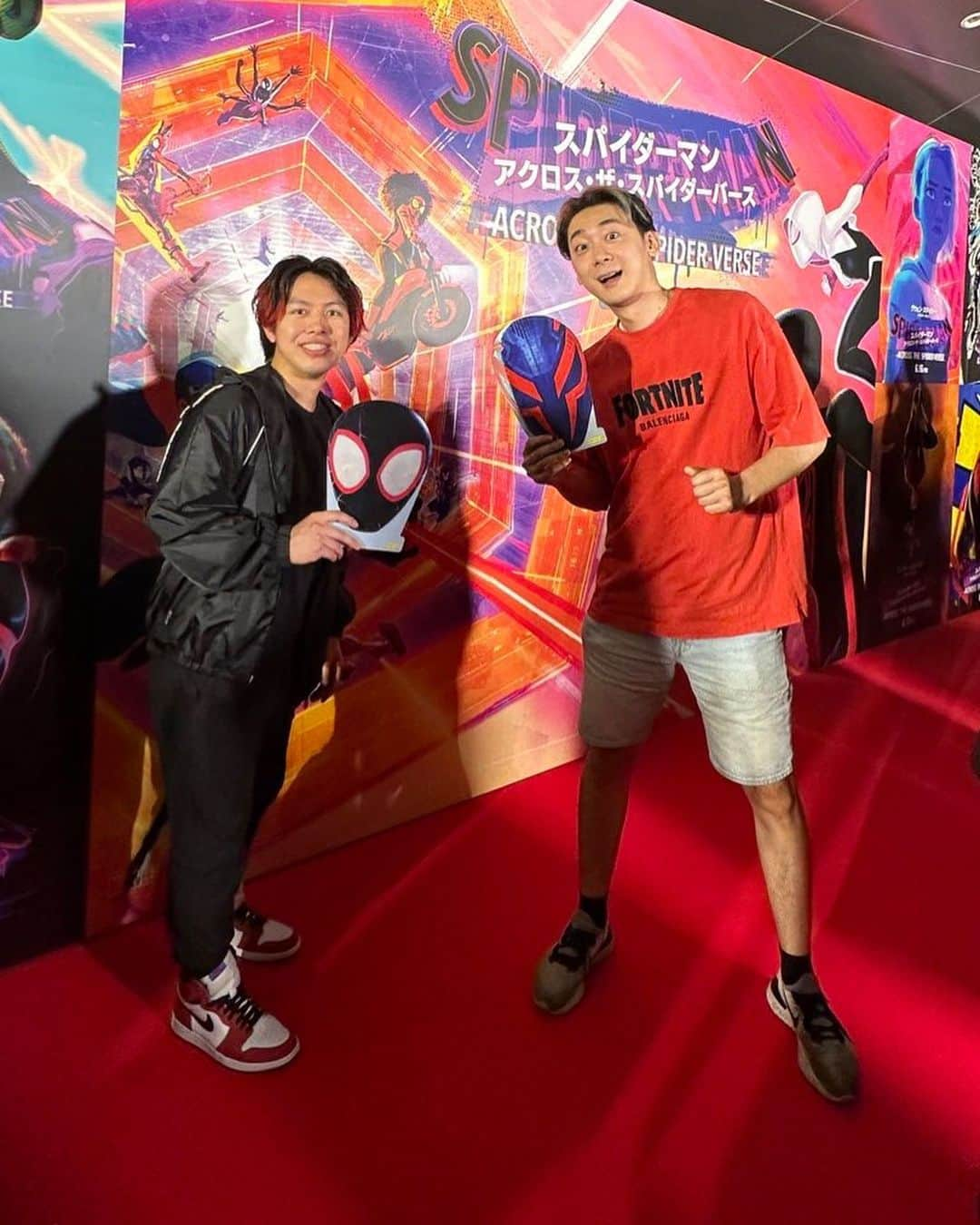 キャプテンしょーたのインスタグラム：「プレミア上映楽しかった！ スパイダーマン好きな人は👍 キャプテン好きな人はコメント😉」