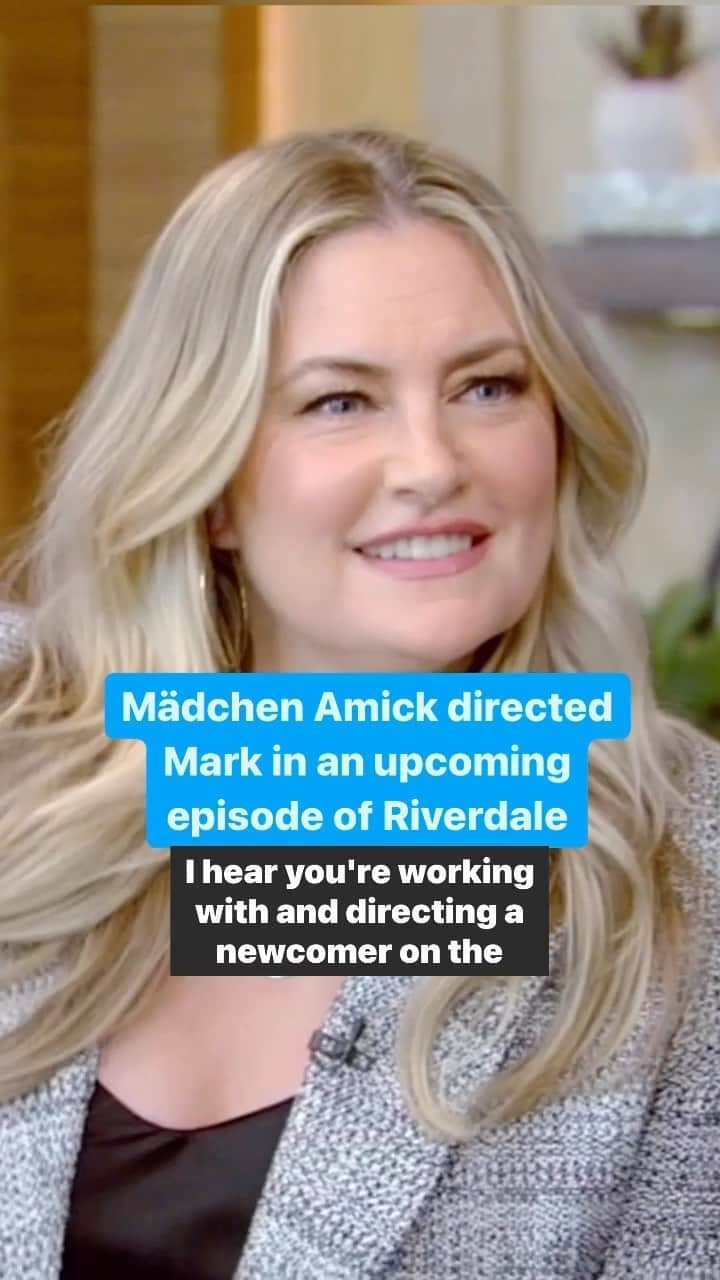 メッチェン・アミックのインスタグラム：「Mädchen Amick directed Mark in an upcoming episode of Riverdale」