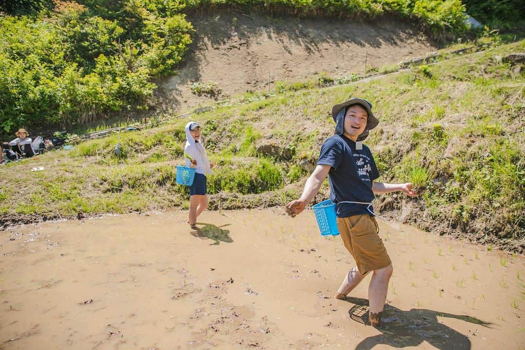 福田瞳さんのインスタグラム写真 - (福田瞳Instagram)「先週末は群馬の水上へ☺︎ @sanazawa_terrace さんで田植えを体験して来ました♡ 東京の大雨が嘘のように水上はめちゃくちゃ天気良くて最高でした♡ 2023.6.4 #群馬#水上#さなざわ㞢テラス  #田植え#田植え体験」6月7日 7時06分 - fukudahitomi610