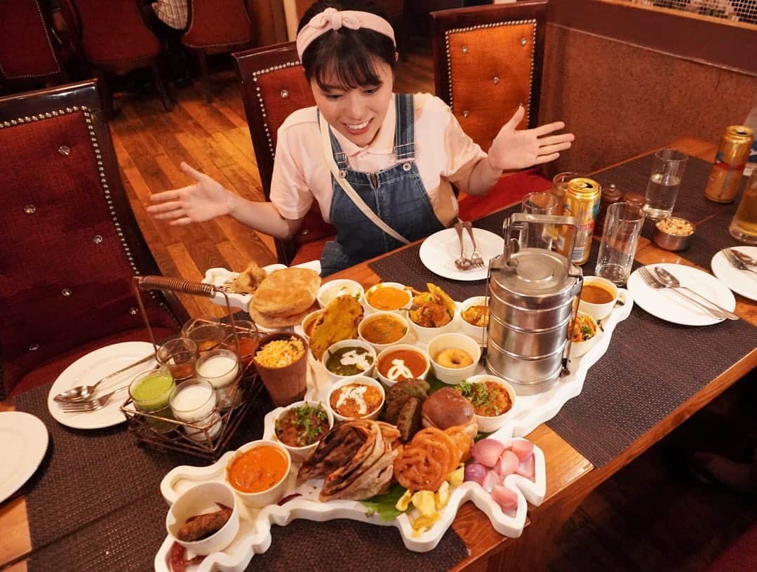 印度カリー子のインスタグラム：「インド来ました！3年ぶり！  カレー最高です！！！  リアルタイムはTwitterで更新します！！」