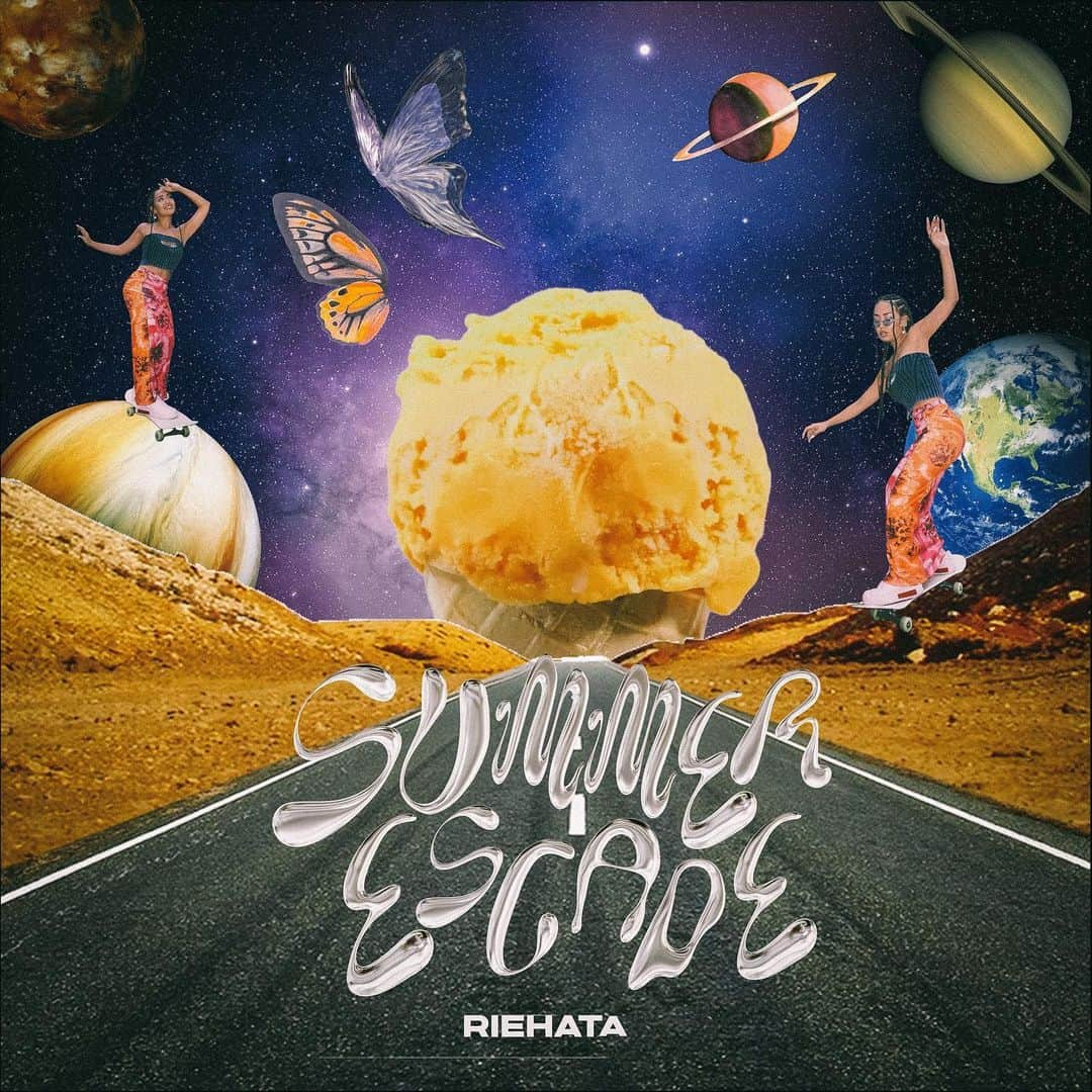 RIEHATAさんのインスタグラム写真 - (RIEHATAInstagram)「New song #SummerEscape🪐🦋 is out available everywhere in planet earth🌏🎧  song&written by #riehata prod. by @nakkid  co-written by @hiromisrainbow   🍦」6月7日 20時16分 - riehata