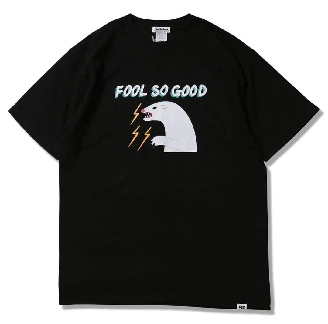 Katsufumi Takihanaのインスタグラム：「暑い夏にぜひ着用して欲しい、涼しげなアイスカラーのFool So Goodロゴとpolar bear🐻‍❄️ 顔、性格、体型、いろいろ暑苦しい人はこのアイテムを着用してごまかしていこう！ 今すぐ @foolsogood_jp のonline store へGOだ！」