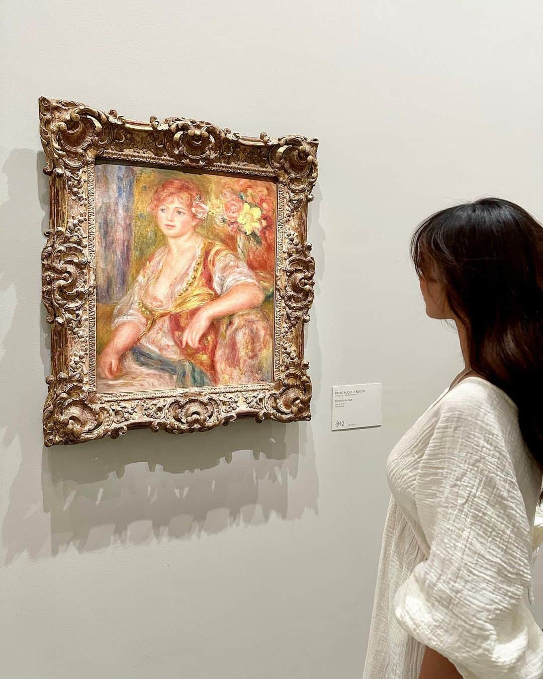 森友里恵さんのインスタグラム写真 - (森友里恵Instagram)「🎨Pierre Auguste Renoir ルノアールの絵、本当に好き。 色といい、ルノアールの描く女性の表情 顔がとてもすき。  #renoir#ルノアール #オランジュリー美術館  #museedelorangerie #paris#france#パリ#フランス #短期留学#アート」6月7日 19時44分 - yucrebie