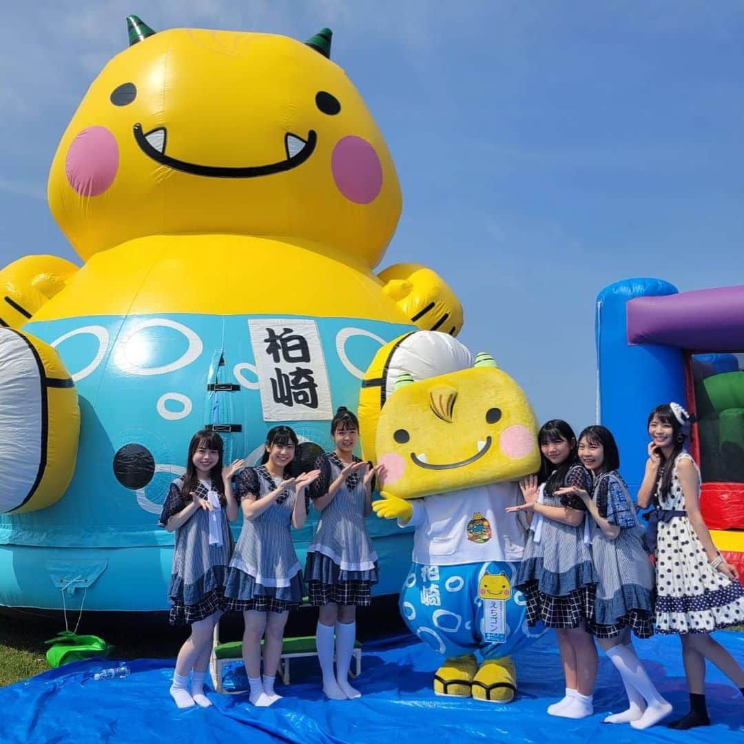 寺嶋由芙さんのインスタグラム写真 - (寺嶋由芙Instagram)「【新潟県柏崎市　えちゴン】 ・ えちゴンに呼んでもらって、ついに柏崎へ！courteseaちゃんとご一緒した「風のゴン」、とても気持ちよくて楽しかったー！えちゴンは相変わらずダンスもお上手で！！！地元だとますますかわいくて！素晴らしかったです｡ﾟ(ﾟ´ω`ﾟ)ﾟ｡ ・ #えちゴン #新潟県 #柏崎市 #ゆるキャラ #ご当地キャラ #鬼 #きゃわ #yuruchara #idol #japaneseidol」6月7日 19時39分 - yufu_terashima