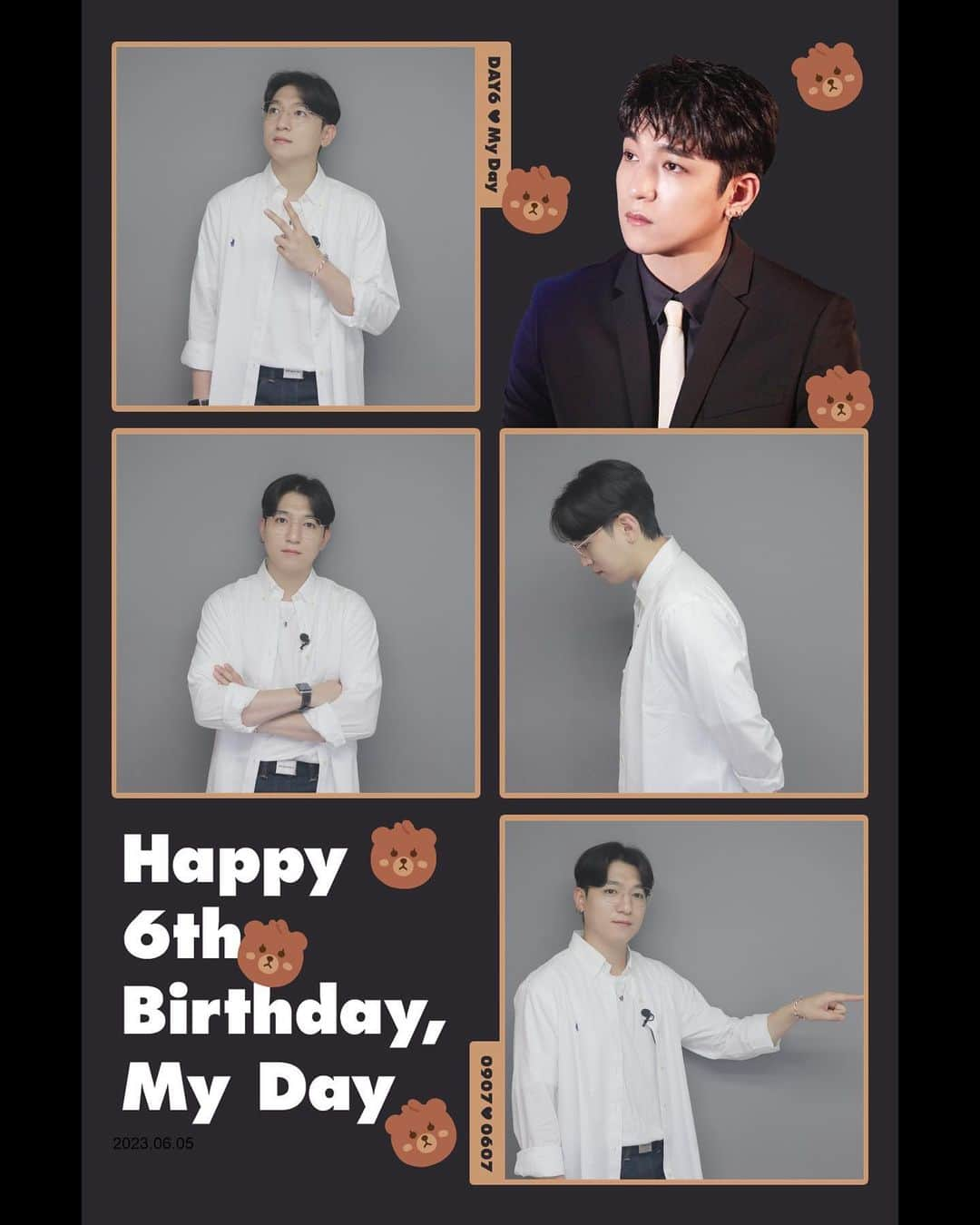 DAY6さんのインスタグラム写真 - (DAY6Instagram)「ㅤ Celebrating My Day's 6th Anniversary🎉  DAY6 Photo Frame Event📸  Taken by SUNGJIN & Young K  #DAY6 #데이식스 #SUNGJIN #성진 #YoungK #MyDay」6月7日 12時00分 - day6kilogram