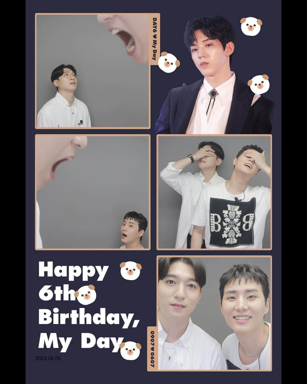 DAY6さんのインスタグラム写真 - (DAY6Instagram)「ㅤ Celebrating My Day's 6th Anniversary🎉  DAY6 Photo Frame Event📸  Taken by SUNGJIN & Young K  #DAY6 #데이식스 #SUNGJIN #성진 #YoungK #MyDay」6月7日 12時00分 - day6kilogram