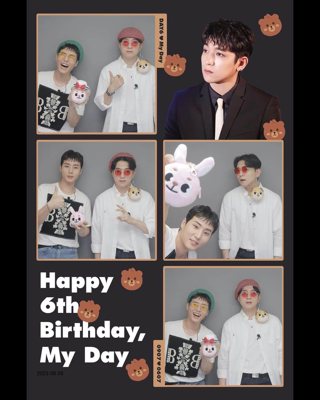 DAY6さんのインスタグラム写真 - (DAY6Instagram)「ㅤ Celebrating My Day's 6th Anniversary🎉  DAY6 Photo Frame Event📸  Taken by SUNGJIN & Young K  #DAY6 #데이식스 #SUNGJIN #성진 #YoungK #MyDay」6月7日 12時00分 - day6kilogram