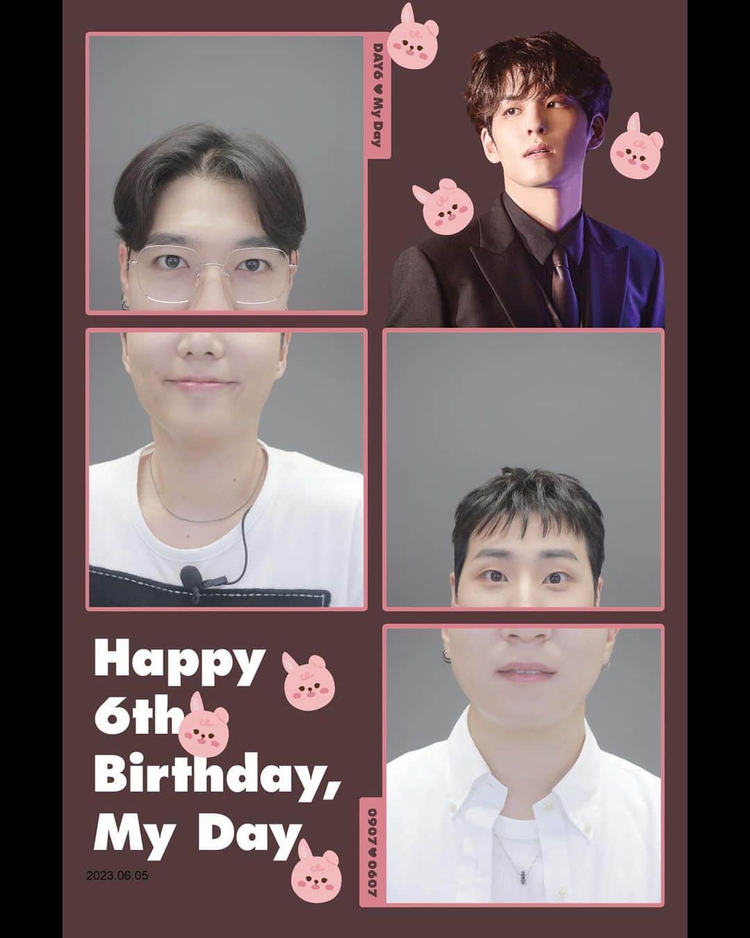 DAY6さんのインスタグラム写真 - (DAY6Instagram)「ㅤ Celebrating My Day's 6th Anniversary🎉  DAY6 Photo Frame Event📸  Taken by SUNGJIN & Young K  #DAY6 #데이식스 #SUNGJIN #성진 #YoungK #MyDay」6月7日 12時00分 - day6kilogram