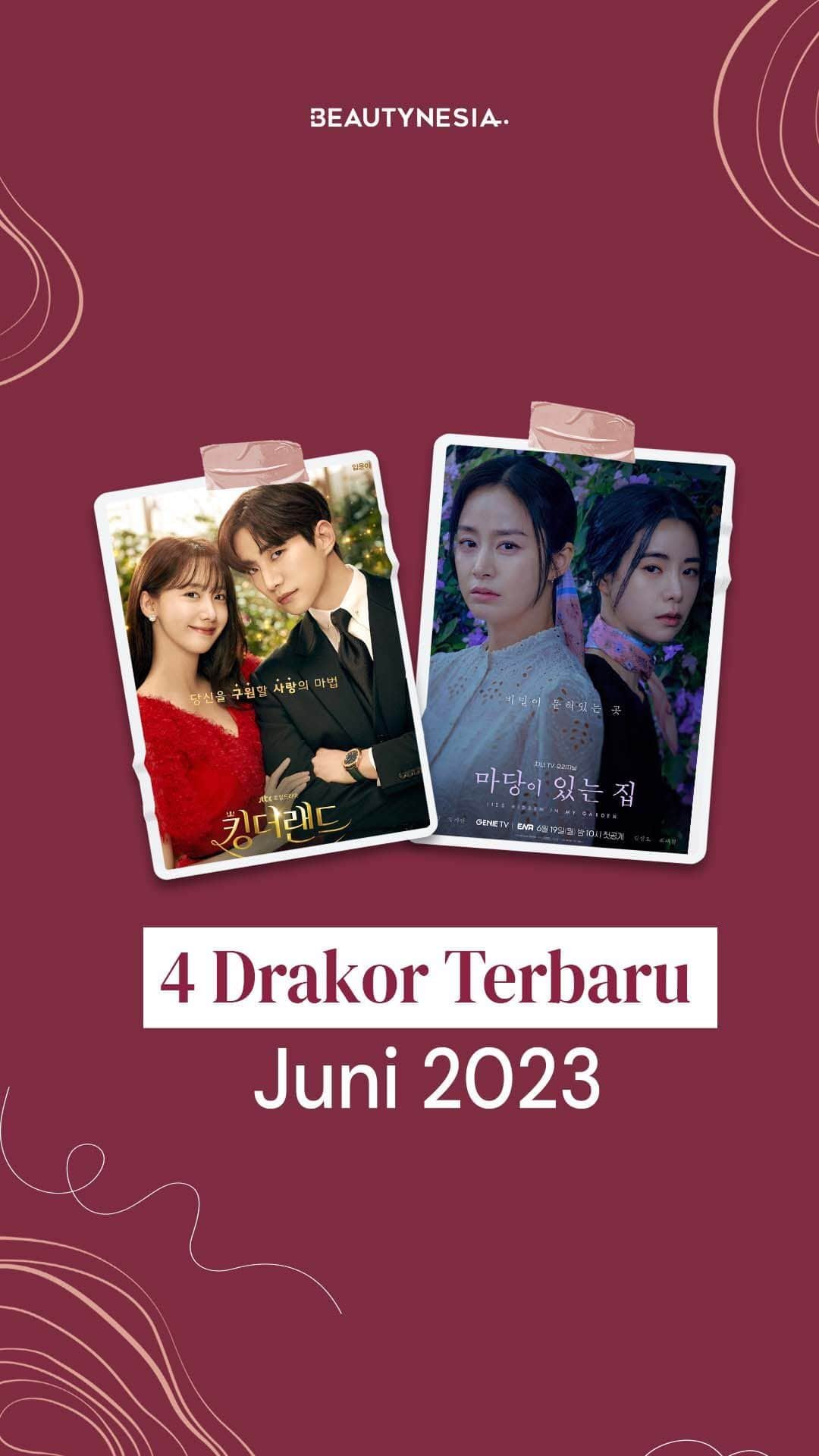 のインスタグラム：「Memasuki Juni 2023, sederet judul drama Korea terbaru siap tayang dan mengisi hari-hari kalian. Nah, berikut ini rekomendasi empat drakor terbaru Juni 2023 yang wajib masuk watchlist kalian. Cek di video ini ya!」