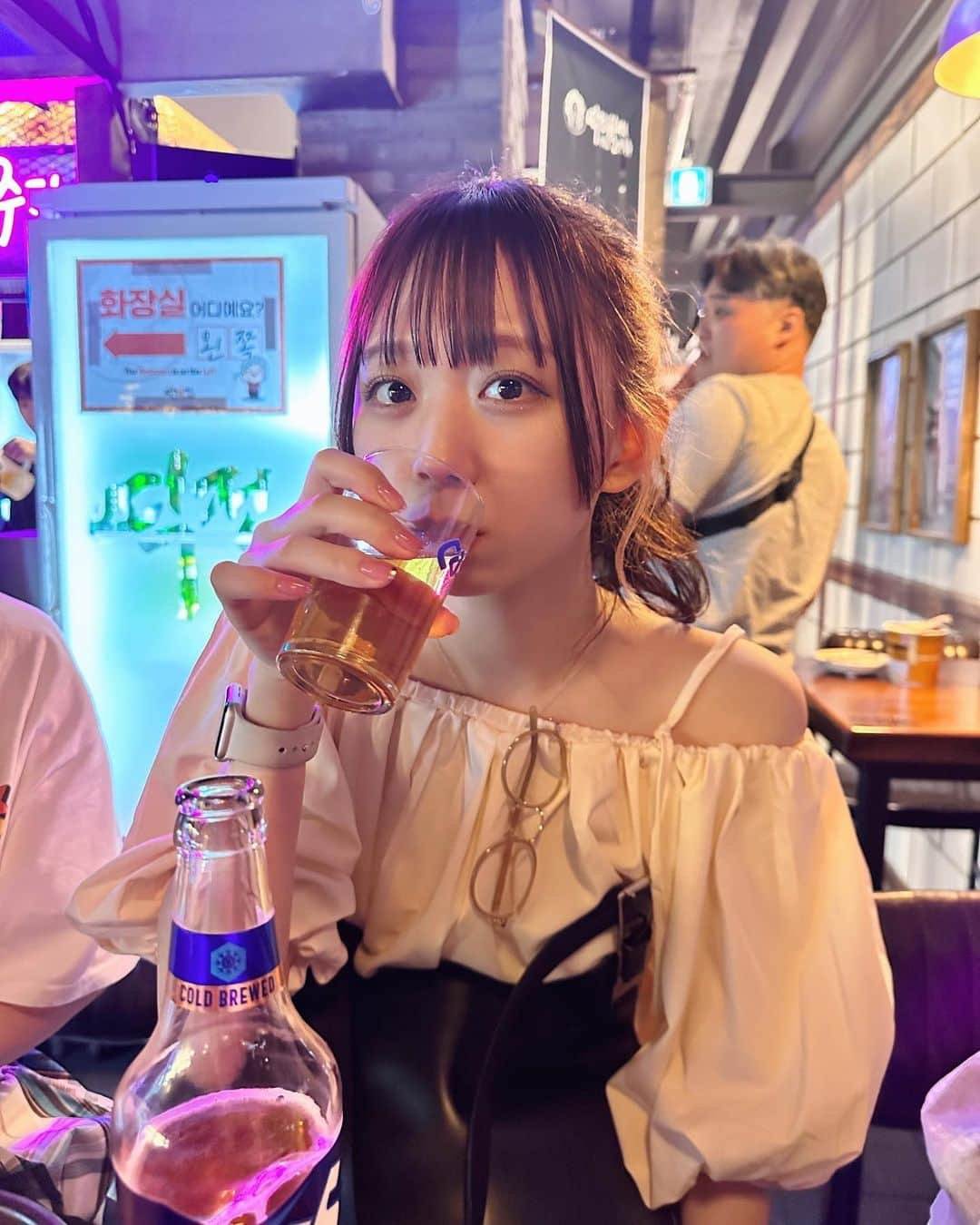 松田美里さんのインスタグラム写真 - (松田美里Instagram)「ライブ終わりのビール🍺🥹🫰🏻 これめちゃめちゃ飲みやすかった、、、」6月7日 16時12分 - miri_matsuda