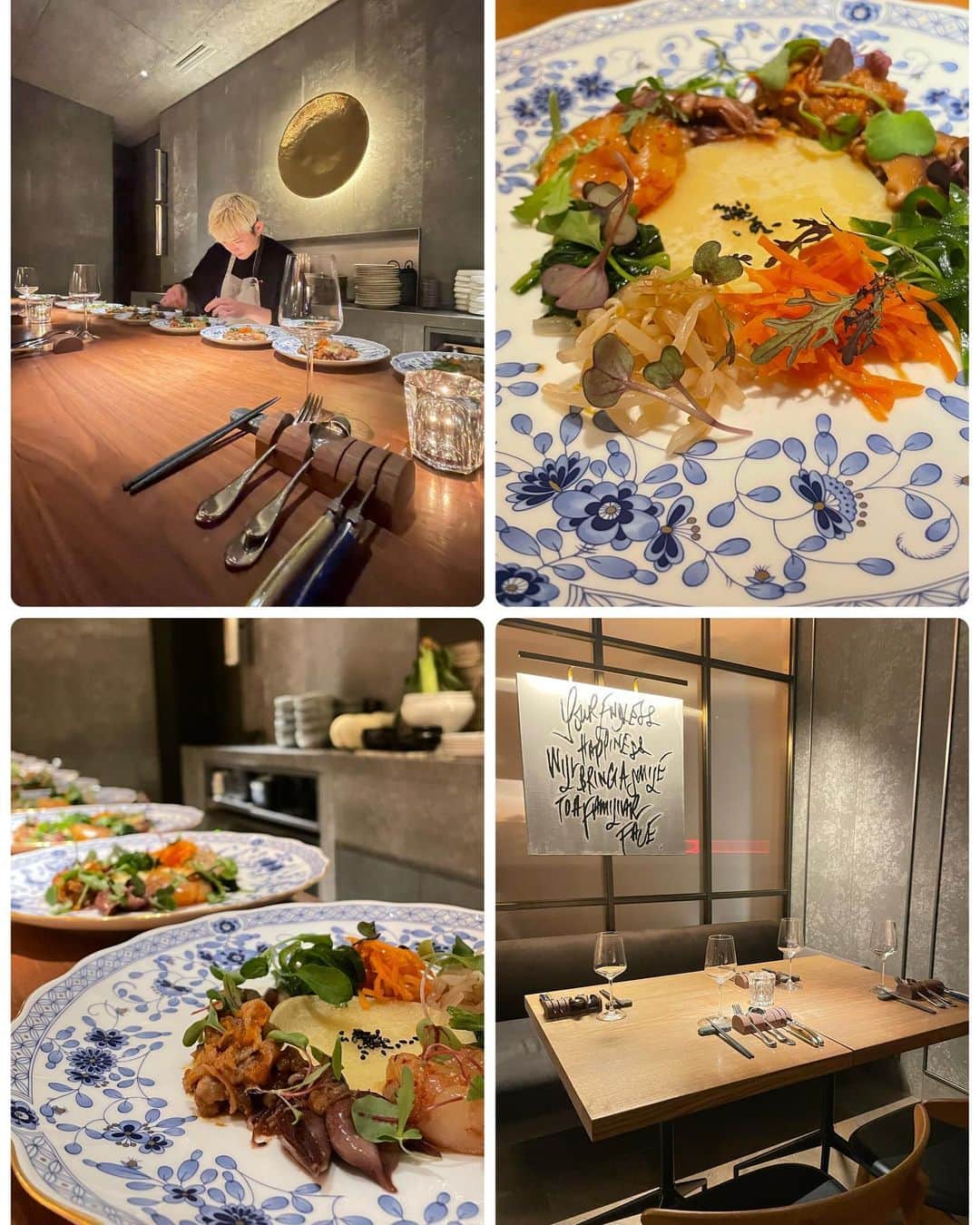 小川薫さんのインスタグラム写真 - (小川薫Instagram)「【韓式料理】 . 5月の「SAN」はいつも以上に 満足度の高い料理でした✨ 私も頭を柔らかくしないと といつも刺激をもらっています。 ソウルに行くよりおしゃれ。 お皿に表現されるすべてがメッセージ。 . #SAN #韓式料理san  #韓国料理　#韓式料理　#韓式料理大阪　#韓国料理大阪　#モダンコリアンキュイジーヌ  #小川薫 #料理研究家　#テーブルコーディネーター #salondeclover #サロンドクローバー　#大阪料理教室」6月7日 16時22分 - salondeclover