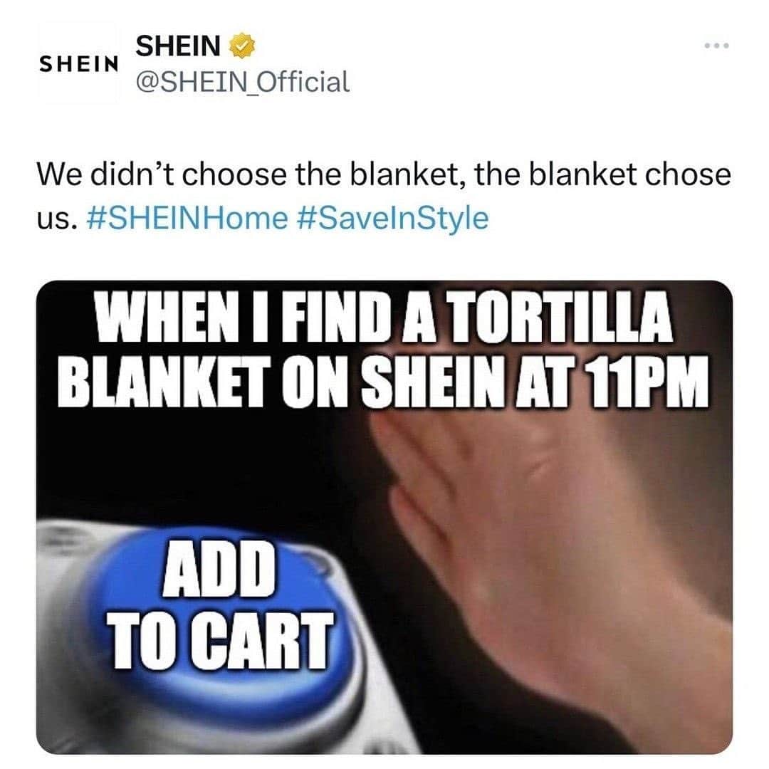 SHEINのインスタグラム：「Currently staring at the 172 items in my cart 👀🛒  #SHEINinspo #saveinstyle」