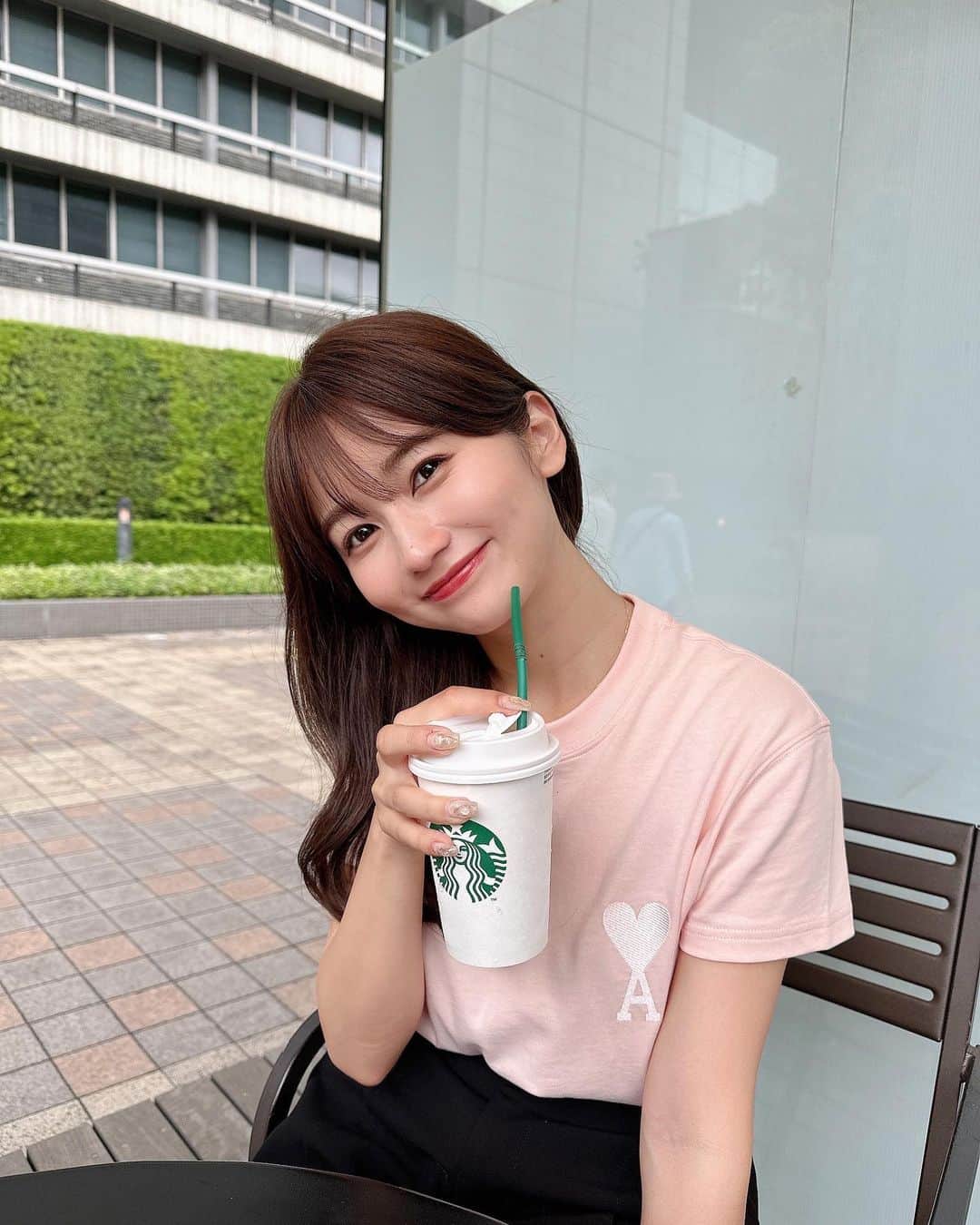 細沼紗花のインスタグラム：「ピンクカラー大好き🌷🌷🌷」