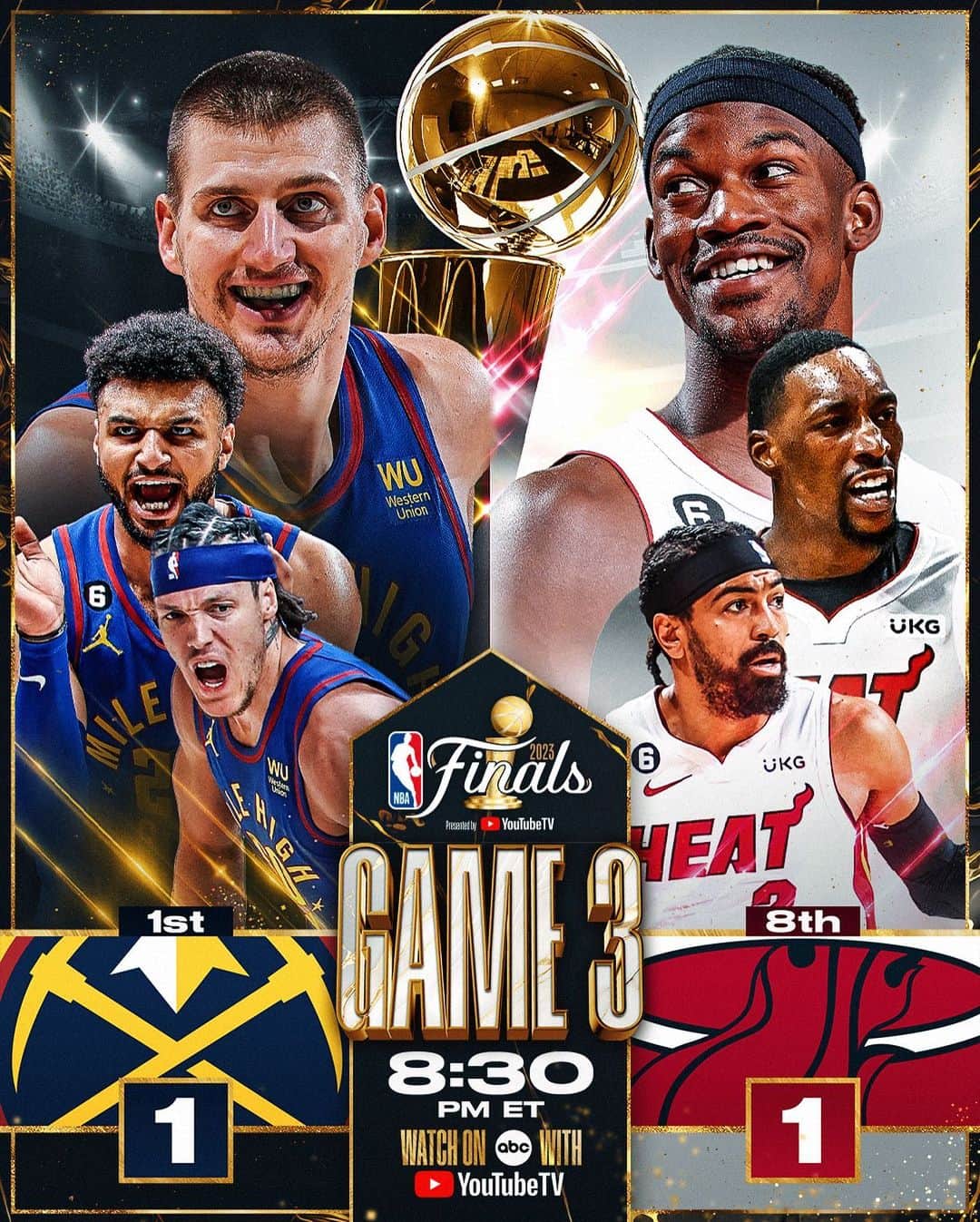 NBAさんのインスタグラム写真 - (NBAInstagram)「It’s GAME DAY!  Game 3 of the #NBAFinals presented by YouTube TV tips off at 8:30pm/et on ABC!」6月7日 21時18分 - nba