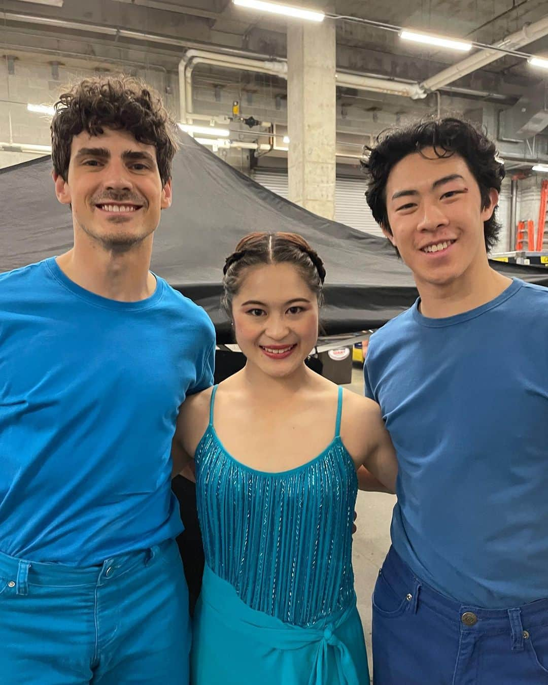 宮原智子のインスタグラム：「Team BLUE🩵💙 …🇺🇸🇨🇦🇯🇵  @starsonice  #starsonice  #blue」