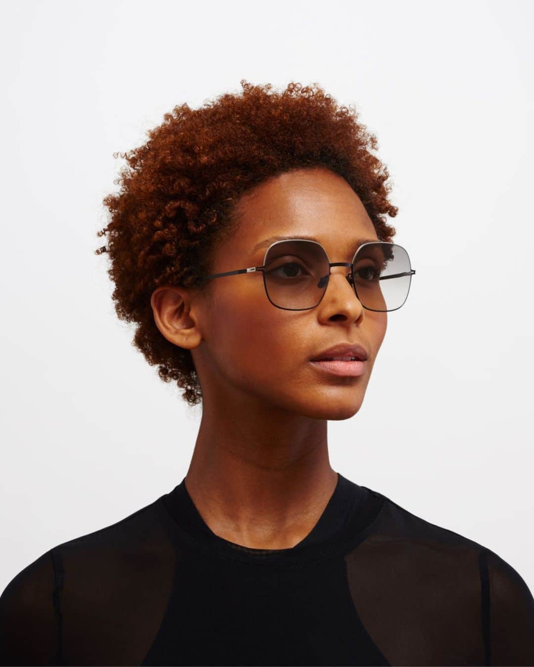 MYKITAのインスタグラム：「Al fresco lunch style – gradient lenses are ideal for the changing light conditions of leafy courtyards  MAGDA in Silver/Black with Original Grey Gradient lenses」