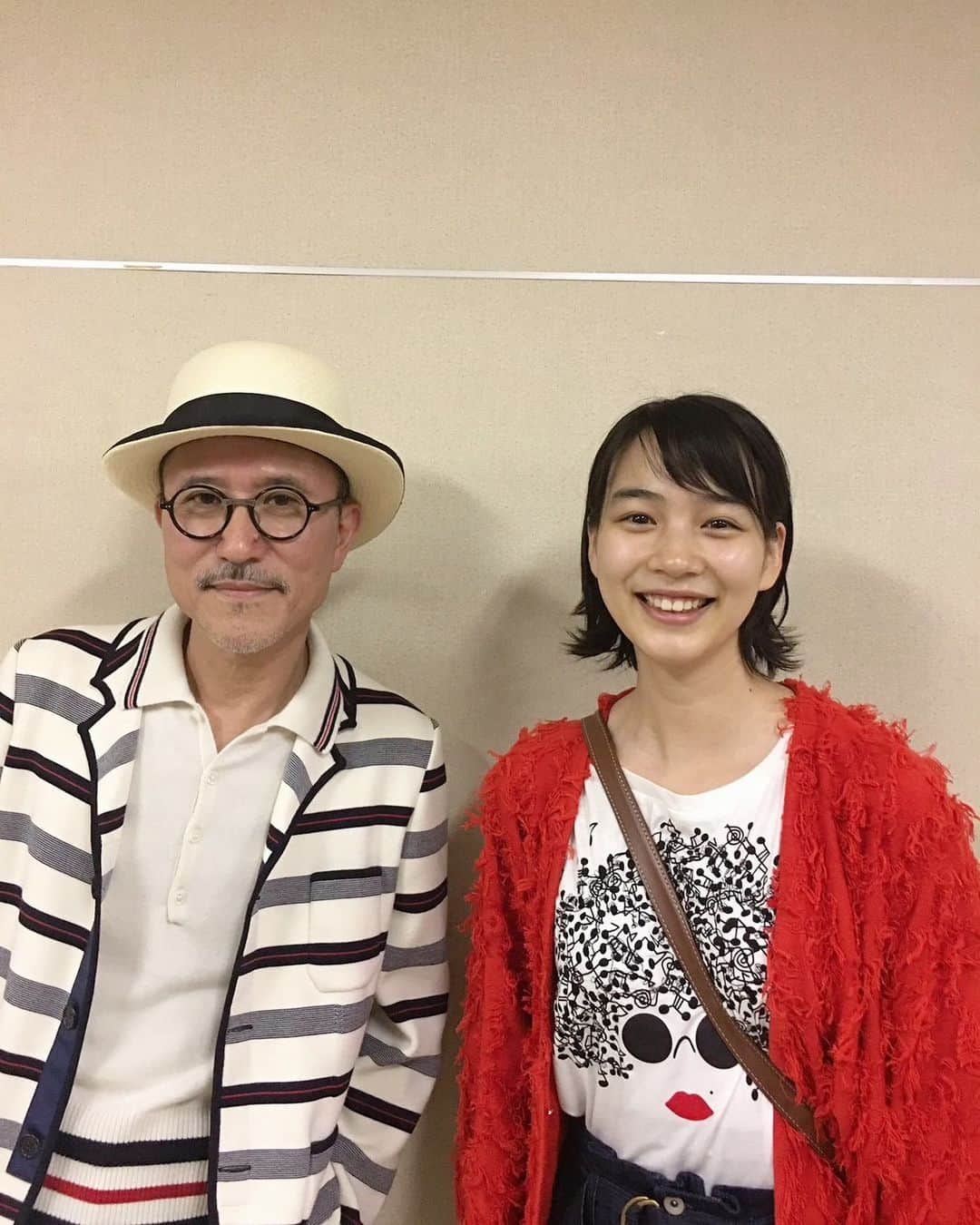 のん（能年玲奈）のインスタグラム：「写真は2017年、ライブでご一緒した時のもの。  「Knock knock」 幸宏さんが歌ってくれてレコーディングできたこの楽曲を発表できるのが嬉しいです。 大切な曲です。  #のんPURSUE #non_knockknock #高橋幸宏 さん」