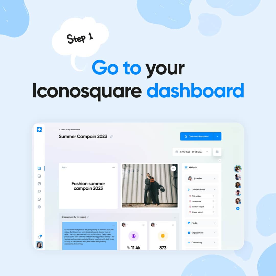 Iconosquareさんのインスタグラム写真 - (IconosquareInstagram)「Until now, Ico has always made it easy for you to see your #Instagram, #Facebook, #Twitter, #Linkedin, and #TikTok stats - this, you’re used to!  But what if we told you that you could save even more time as a #socialmediamanager?  ➡️ How would you feel about customizing your dashboard & reporting?  On #iconosquare, you can customize your personal dashboard to include the KPIs of your choice, images, text and save time monitoring the stats that matter the most to you.  Once your dashboard is customized and perfect for your needs, set up automated reporting for it and receive dashboard reports straight to the inbox(es) of your choice.  And the cherry on the cake? You can add custom branding to your PDF reports, meaning you can wow your clients, your boss, or whoever’s looking at the report!  The #report customization features have different levels depending on the plans you have - Get all the details on our platform.  We love to make you look good 💙 Look good for free right now by starting your 14-day free trial - link in Story.」6月8日 0時20分 - iconosquare