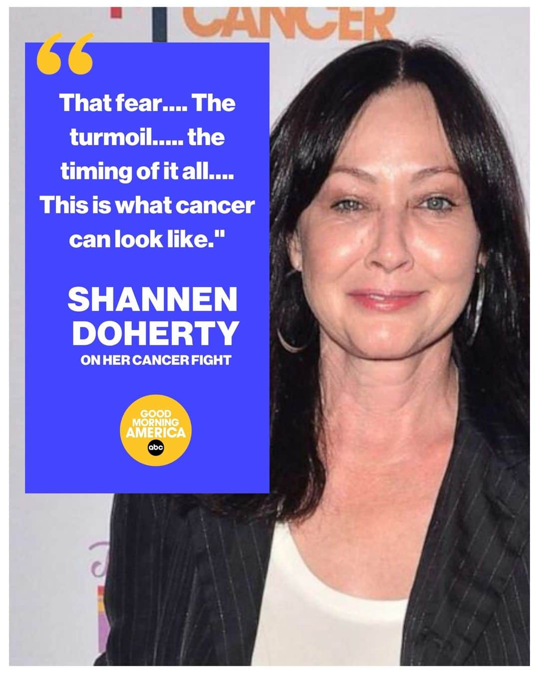 Good Morning Americaさんのインスタグラム写真 - (Good Morning AmericaInstagram)「Shannen Doherty is giving fans a sobering look at her ongoing battle with stage 4 breast cancer. Read more at our link in bio.」6月8日 0時30分 - goodmorningamerica