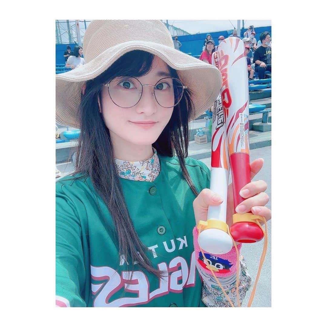 堀場美希のインスタグラム：「野球観てきたよ〜！ 楽しかった〜！！☺️⚾️  #神宮球場 #東京ヤクルトスワローズ  #ヤクルトスワローズ #Yakult #東北楽天ゴールデンイーグルス  #楽天イーグルス #セパ交流戦」