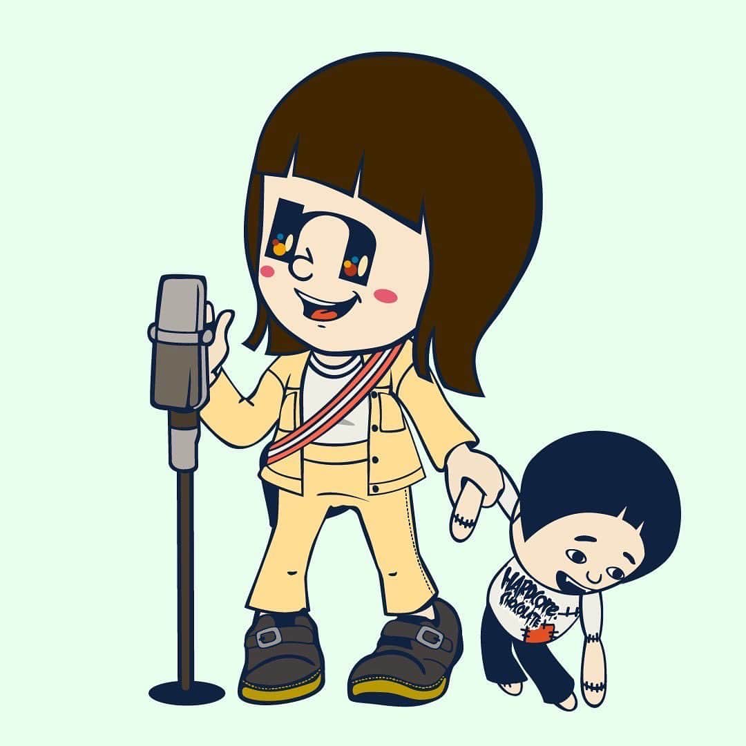 池田レイラのインスタグラム：「みてみてみて😭😭😭 可愛すぎるイラストを @nico_chan252525 さんに描いていただいたんです😭😭🫶💞  しかも親子で素敵すぎるイラストを、、🥹👏✨ 可愛すぎるよー😭🫶💞 過去の私も引きずられちゃってて可愛い😂😂 他にも素敵なイラストが沢山載せてあるので是非みにいってみてください🥹✨ フォローも是非よろしくお願いいたします！🫶 -世界がnicoであふれますように-」
