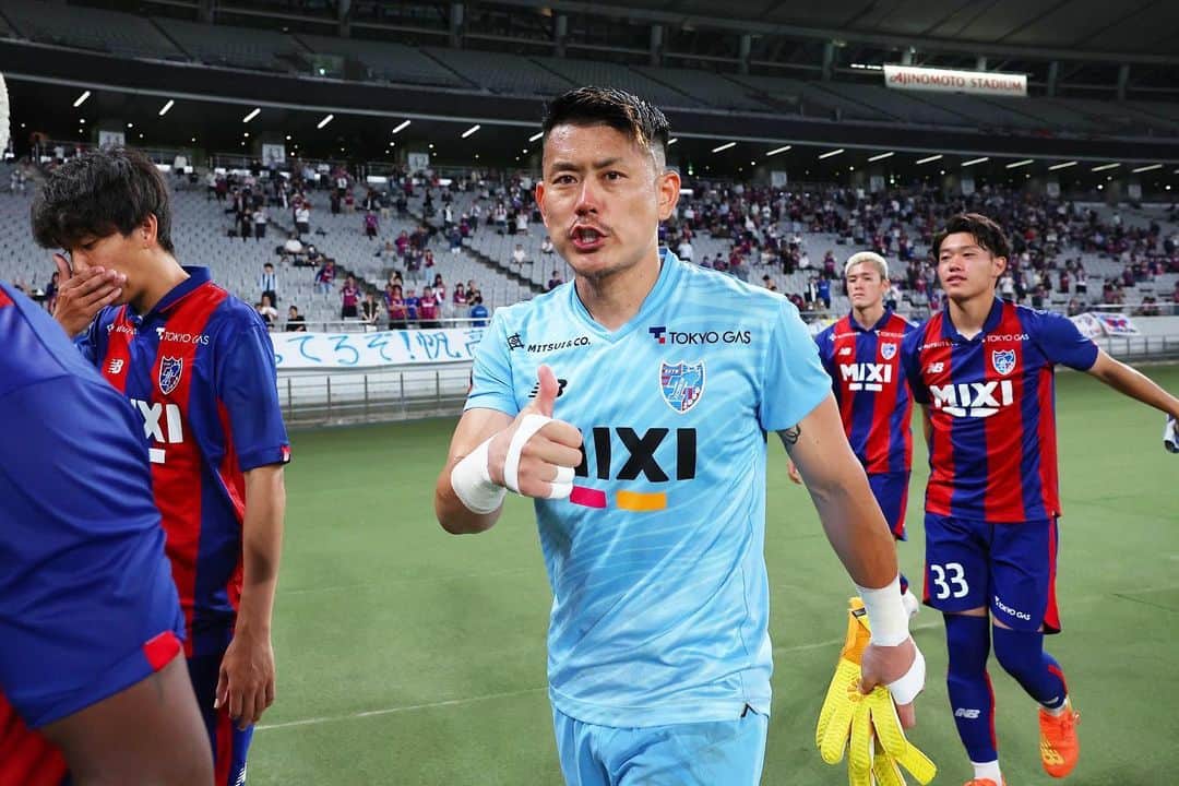 児玉剛のインスタグラム：「. 天皇杯福島戦、応援ありがとうございました。 一失点してしまったけど、逆転勝ちできたのは最高に良かったです🔥 味スタでの勝利は格別だ。 thank you！！」