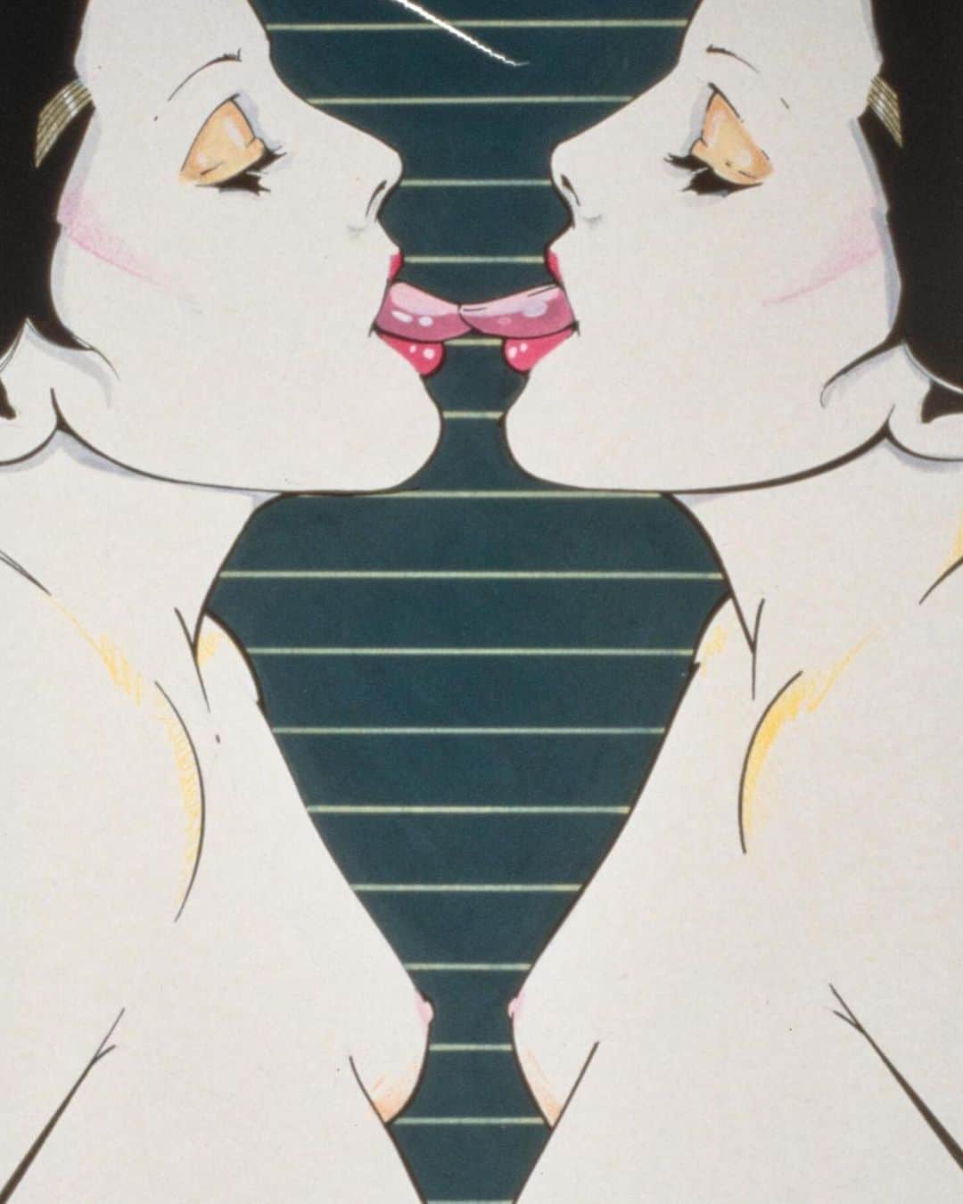 プレイボーイさんのインスタグラム写真 - (プレイボーイInstagram)「Tongue Tied 👅 Illustration by Patrick Nagel for Playboy in August 1978.  #pride #playboyheritage #playboy70」6月8日 9時50分 - playboy