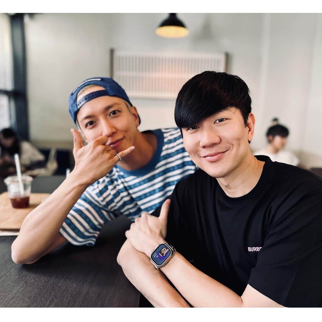 林俊傑のインスタグラム：「Nice hangin’ bro! @jyheffect0622」