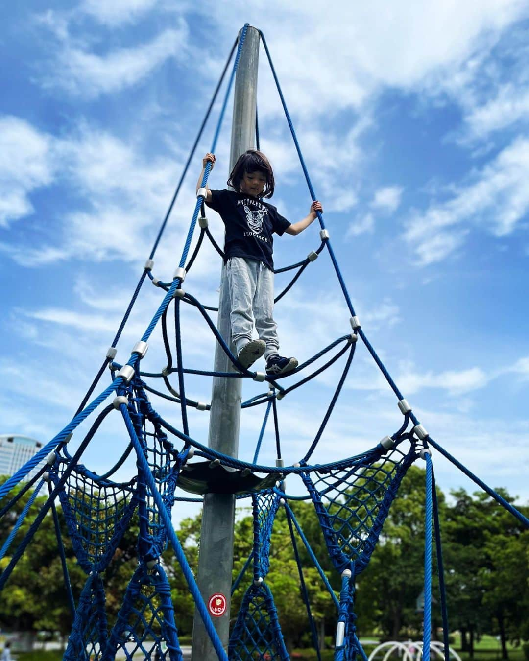 岡田優介さんのインスタグラム写真 - (岡田優介Instagram)「息子の朔玖です。毎日元気です。  最近は階段の登り降りが好きでエンドレスで往復します。体力を削れるのでそれはまぁ良いのですが、階段を離れて迷子になると困ります。併せてエスカレーターやエレベーターも好きなので、イオンとか行くと結構しつこくて困ります。  車に乗るのは大好きです。土日はガッコウが無いので車に乗らなきゃ気が済まず、朝から外連れていけプレッシャーが半端ないです。車か自転車で公園巡りをします。千葉は公園が多いので助かりました。   高いところが好きで怖がらずに登ってしまうのはちょっと心配です。  足も速くなるし、声も大きくなるし、身体はどんどん成長しています。(声と言っても叫び声か奇声ですが。)言葉らしい言葉は一向に出てきません。  徐々に落ち着いてきますよ〜と言ってくださる方もいますが、朔玖についてはひとまず全然落ち着く様子はありません。むしろ大変さはパワーアップしてるかもです。  そんな感じの近況報告でした。  #自閉症 #自閉症あるある #公園巡り #高いところ登りがち」6月8日 12時38分 - ysk_okada