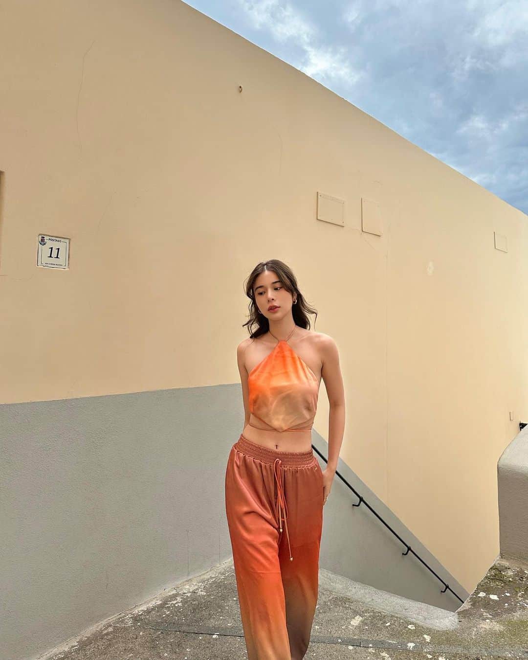 Supassaraさんのインスタグラム写真 - (SupassaraInstagram)「🚤A charming orange outfit from @canitt_official in Italy.🧡」6月8日 13時20分 - supassra_sp