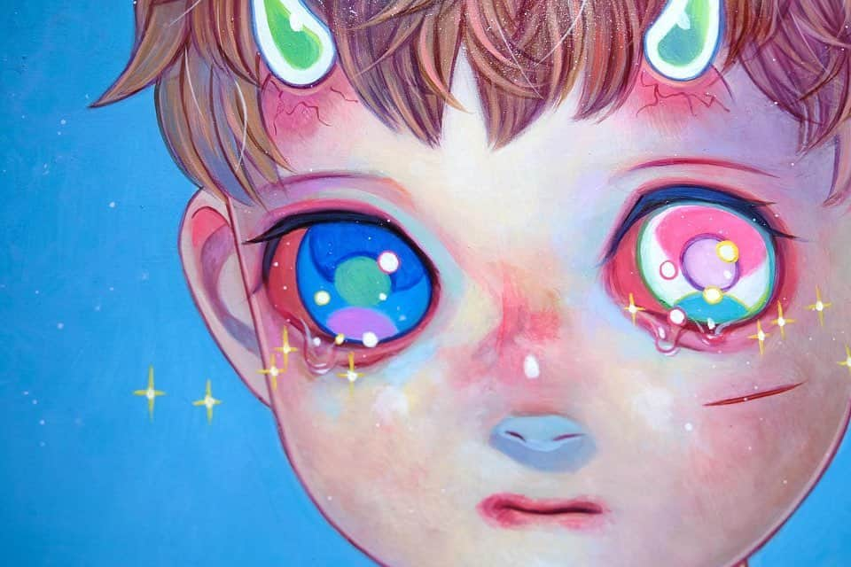 下田ひかりさんのインスタグラム写真 - (下田ひかりInstagram)「On view now🤩  Children of This Planet #60 Oil on canvas 17.7” x 14.9” inches  📍Sold  For @touch_galleryhk’s new exhibition "Portrait: the Infinite and Beyond", on view now💙💙  📆 On view through July 1, 2023  💌 To request the collector's preview for the show, please email hello@touchceramics.com.  This June, Touch Gallery proudly presents Portrait: the Infinite and Beyond Group Exhibition. Showcasing multiple artists’ works from different nationalities and cultural backgrounds, which express their own unique interpretation of portrait art. We believe that through the exhibition space, an infinite possibility of portraits and imaginations are contained.  📸 @touch_galleryhk   #hikarishimoda #下田ひかり #art #painting #popsurrealism #newcontemporaryart」6月9日 0時13分 - hikarishimoda