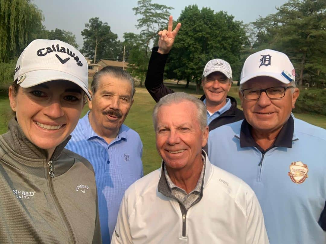 キム・カウフマンのインスタグラム：「I always love a laid back and fun pro am group!  Thanks to this one in Battle Creek for the #firekeeperschampionship yesterday! Tee time tomorrow is 1:02 off 1!  #sanfordsports @sanford_glf @sanford_complex @callawayapparel @callawaygolf @footjoy @titleist @epsontour #epsontour」