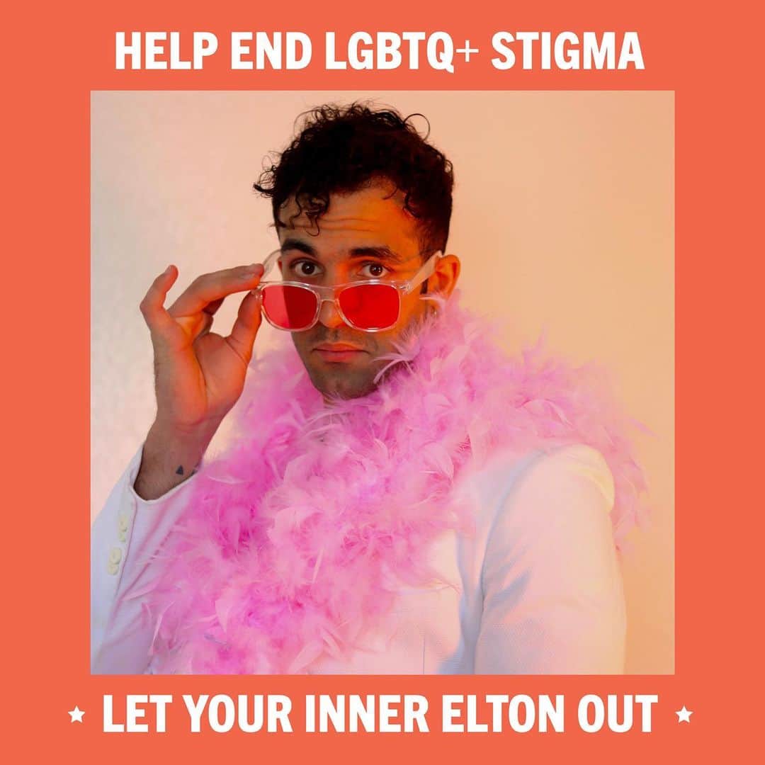 ダネル・レイバのインスタグラム：「I know I’m a couple days late BUT!!! Together we can end AIDS for everyone, everywhere. Join me in supporting the Elton John AIDS Foundation and let your #InnerElton out. Share your photo and don’t forget to tag @ejaf and #InnerElton.」