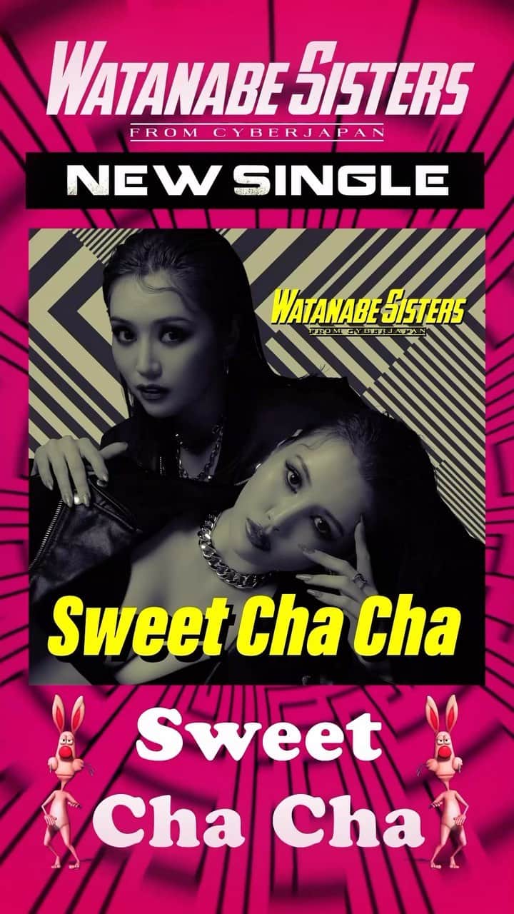 渡辺加和のインスタグラム：「DJ渡辺シスターズ New Singleリリース開始しました🎧🎶‼️  その名も『Sweet Cha Cha』🍪🍭🍦♡ （スイートチャーチャです💓）  前回発売した新曲、イツモアイタイの ヘドバン系とは真反対の ポップでキュートな楽曲です(￣▽￣)💓笑 歌詞を聴いてたら、 お腹がすいてくるかも、、、！？🥺🍪笑  今回、KDHさん @kdhmusic_dys Sewonさん @sewon.sewon が 制作に携わってくださいました🥹✨🤲 明日のSCREAM！ @scream_octagon は リリースパーティーです‼️ 初披露します🌙💖  ダウンロードリンクはこちらから https://avex.lnk.to/WSSCC よろしくお願いします😘😘  #SweetChaCha #DJWATANABESISTERS #DJ渡辺シスターズ #スイートチャーチャ #チャチャへー」