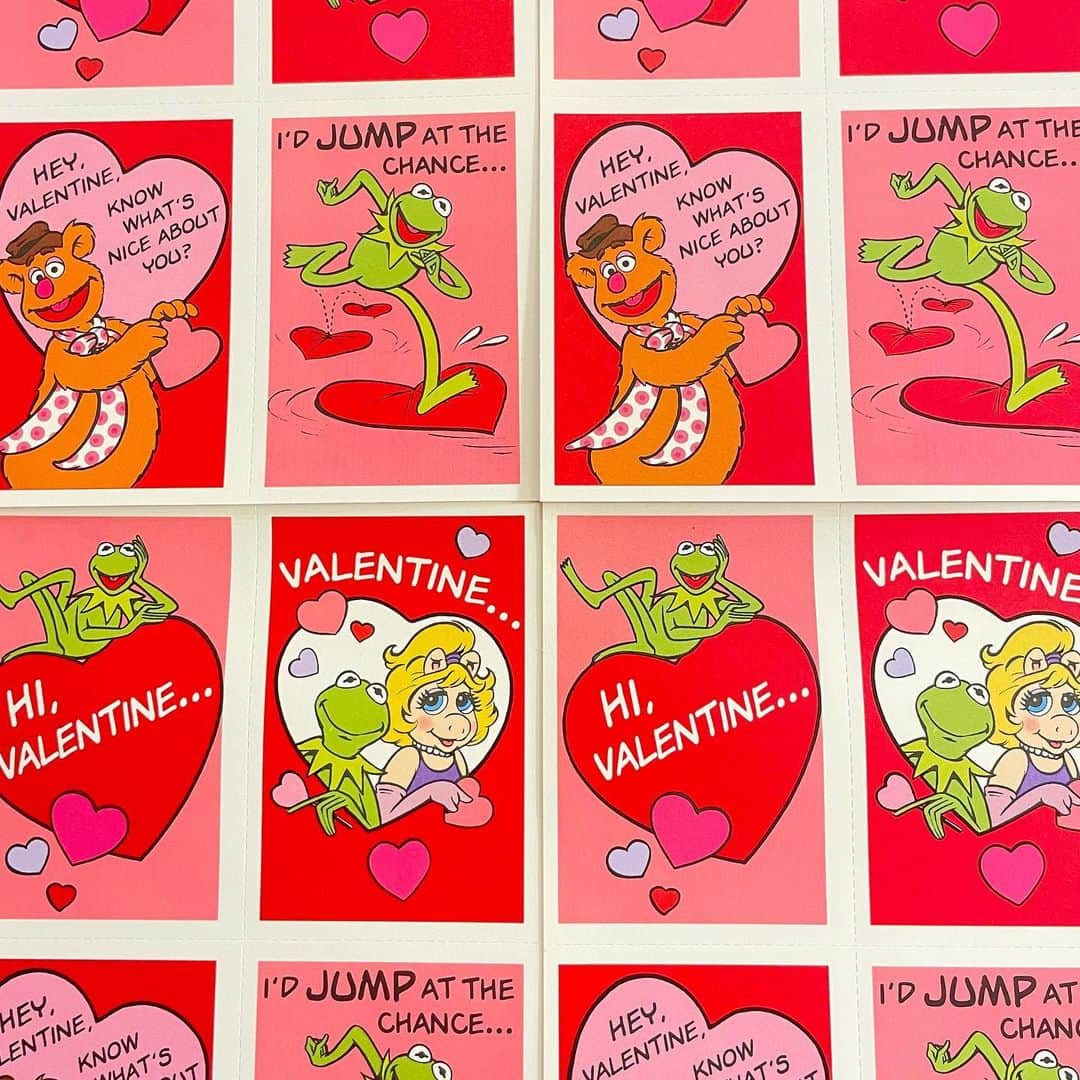 おもちゃやSPIRALさんのインスタグラム写真 - (おもちゃやSPIRALInstagram)「Vintage Muppets Valentine Cards入荷しました！  2枚setで400yen +tax each」6月8日 16時34分 - spiral_toy