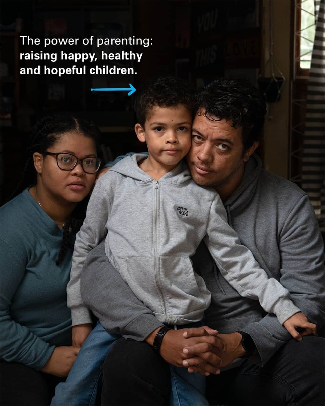 unicefのインスタグラム：「Family = Hope 💙  Rob and Eleanor from South Africa share the joys and challenges of parenting.」