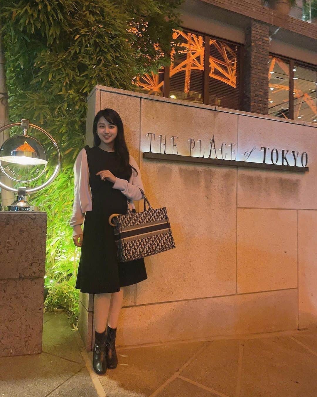 MAIのインスタグラム：「やっぱりキラキラしたところで おしゃれして ご飯食べてる時が 一番幸せ♡  #東京タワー　#theplaceoftokyo #dinner #dior」