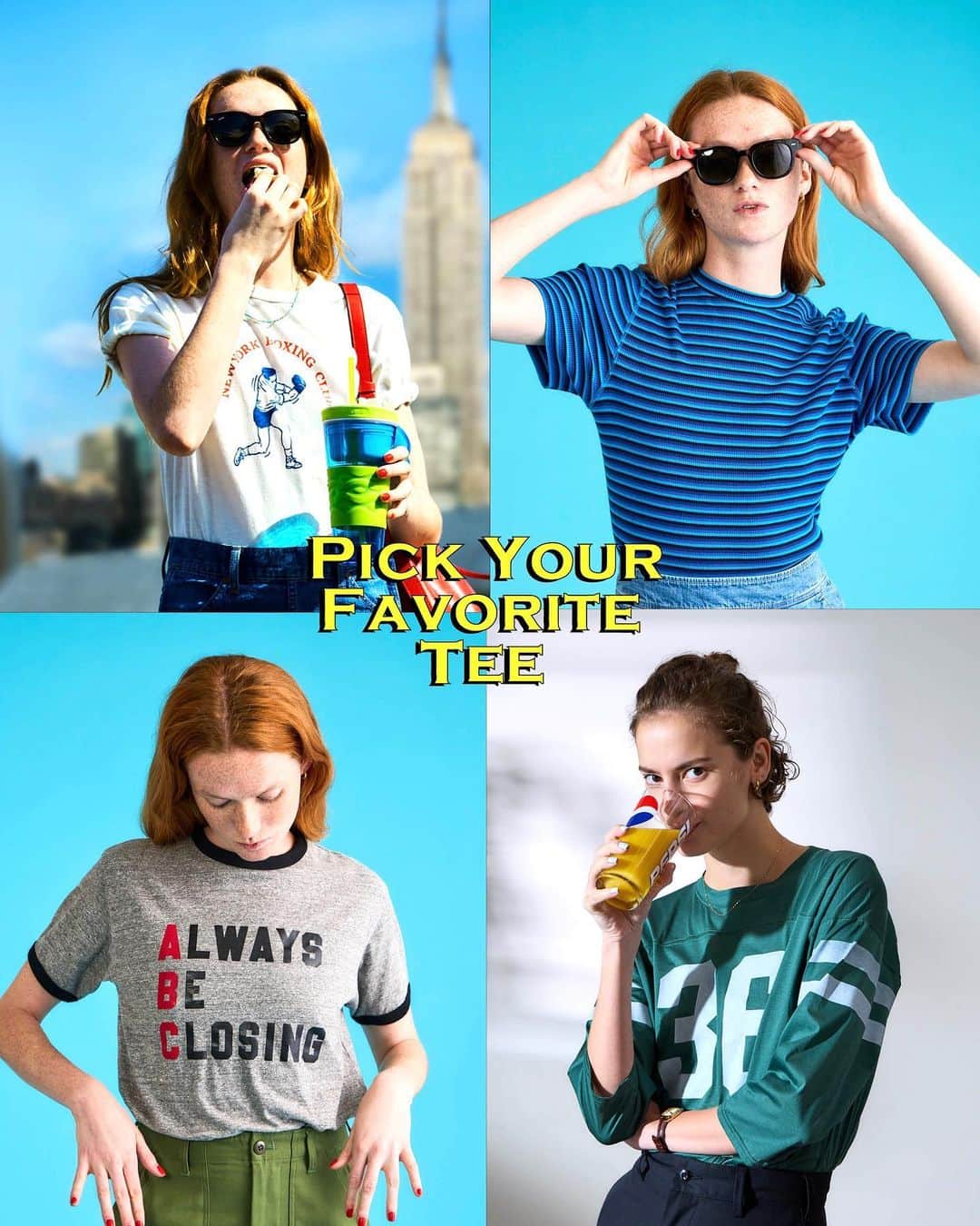 のインスタグラム：「⁡ ⁡ 𝗣𝗶𝗰𝗸 𝘆𝗼𝘂𝗿 𝗳𝗮𝘃𝗼𝗿𝗶𝘁𝗲 𝘁𝗲𝗲 ! < 𝗧𝗛𝗘 𝗦𝗛𝗜𝗡𝗭𝗢𝗡𝗘 𝟮𝟬𝟮𝟯 𝗦𝗨𝗠𝗠𝗘𝗥 𝗧𝗘𝗘 > ⁡ 今年のTシャツはプリントやカラーだけでなく、素材もマルチで楽しいラインナップ。 柔らかな素材にシアー素材だったりと、暑い夏を快適に過ごすことを考えると外せないのが素材感。糸を作る時にこぼれた綿を使用することで着心地がソフトなTシャツになるし、地球にもちょっと優しかったり。それに光沢のあるシアー素材は、カジュアルなTシャツというアイテムをキレイ目に見せてくれる。シーズンカラーのマルチボーダーも、もちろんオリジナルです。 肉感のあるガシッとしたメンズライクなTシャツもいいけど、夏にはこれくらい快適でなきゃ着てられない！ ⁡ （プロフィールのリンクよりご覧いただけます。） ⁡ ⁡ ⁡ #shinzone  #シンゾーン #theshinzone #denim #jeans #pickyourfavoritetee」