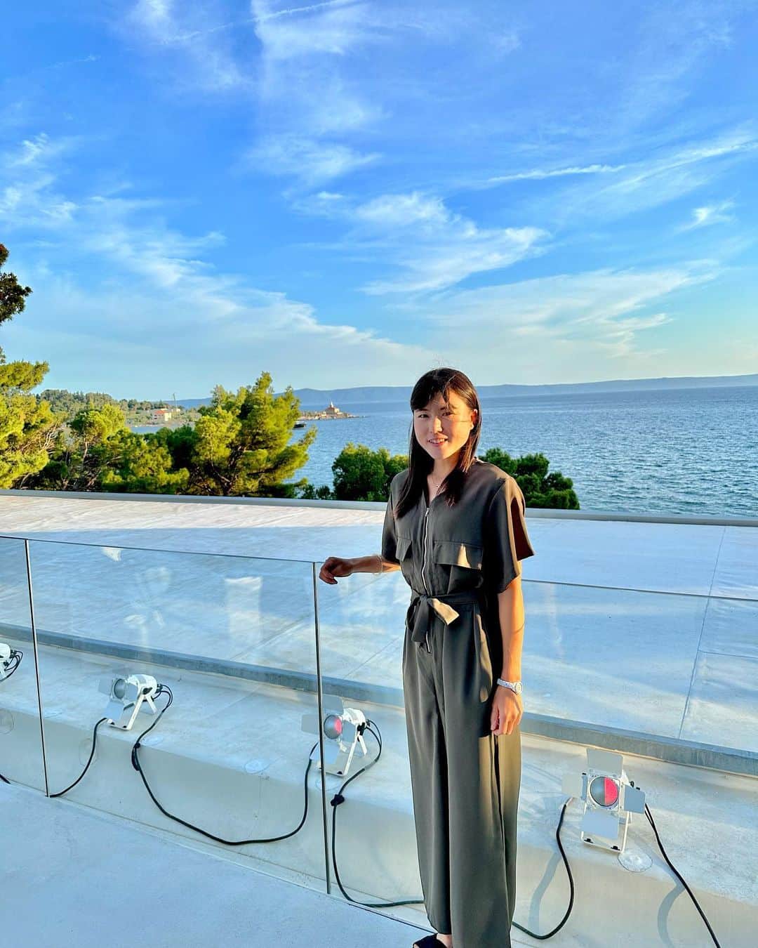 二宮真琴のインスタグラム：「☆ . 📍Makarska, Croatia🇭🇷  初めてのクロアチア🐠 . #croatia #makarska #playerparty  . #エディオン #EDION #紅菱住建 #ダイヤホーム #サタケ #babolat #バボラ #NBテニスガーデン #tennisplayer #テニス #テニス女子 #ダブルス #二宮真琴」