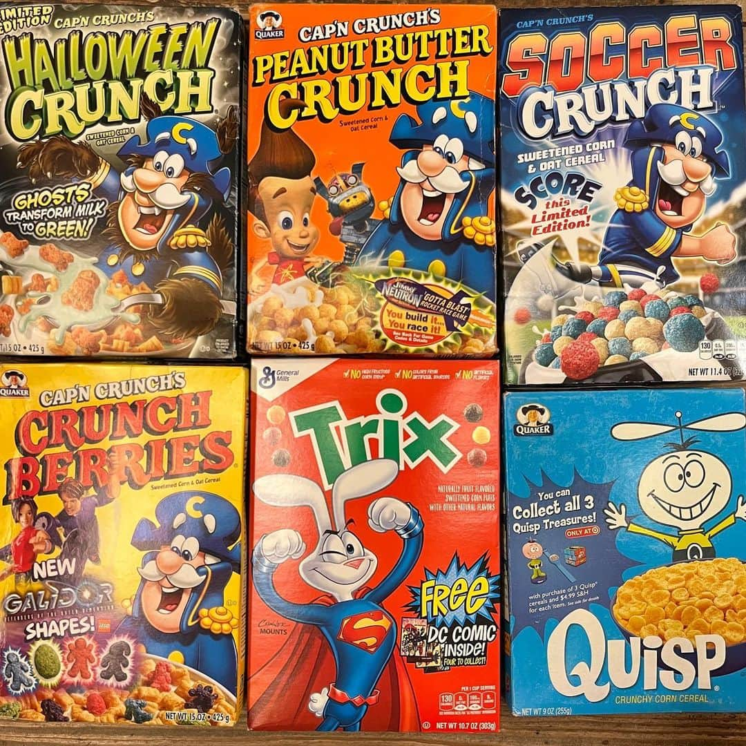 kiarrysさんのインスタグラム写真 - (kiarrysInstagram)「Vintage General Mills & Quaker Oats & Kellogg Cereal Boxes New in Today. ボックス廃止でパウチパックになるとか、ならないとか‥また一つ僕らが憧れたアメリカンカルチャーが消えるのかと思うと寂しいですね。」6月8日 18時44分 - kiarrys